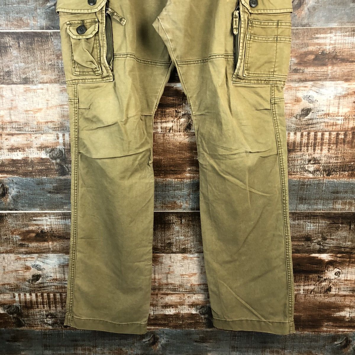Alpha Industries DL Alpha Industries Green Cargo Multipocket Pants #C613 Size US 34 / EU 50 - 6 Thumbnail