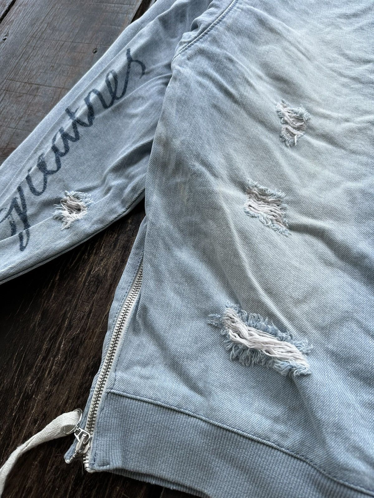 Zara Zara Man Distressed Denim Size US L / EU 52-54 / 3 - 4 Thumbnail