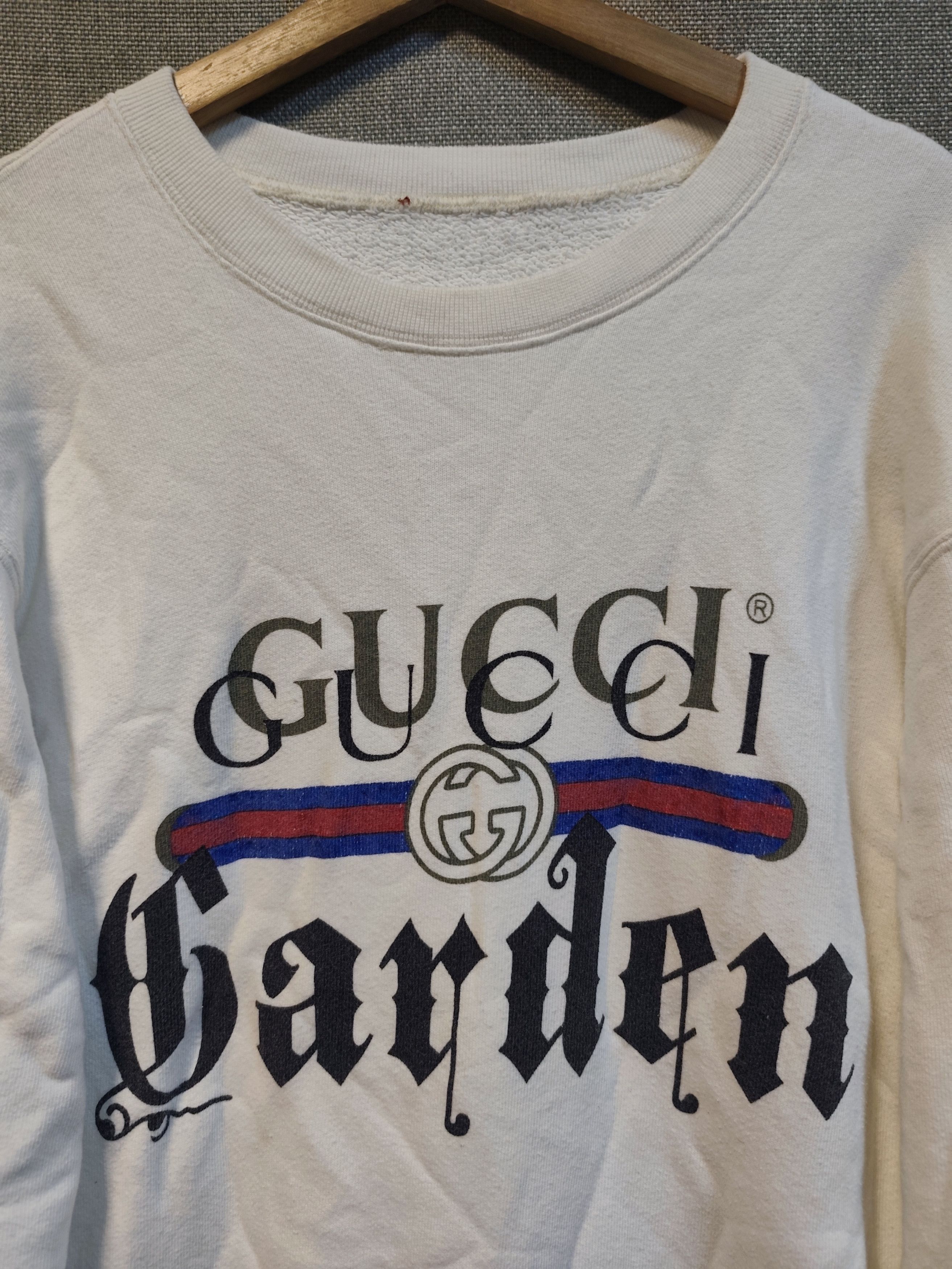 Gucci Gucci Garden Gothic Logo Sweatshirt Size US L / EU 52-54 / 3 - 3 Thumbnail