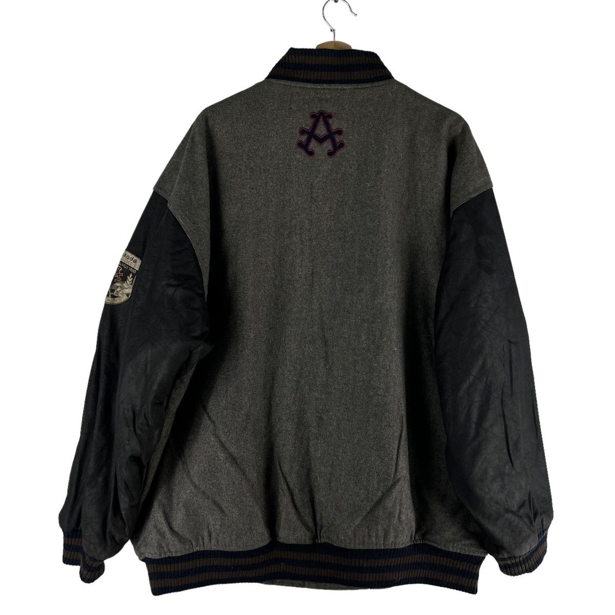 Japanese Brand 🔥90’s Vintage Varsity Bomber Jacket Alcademiko Big Logo Size US L / EU 52-54 / 3 - 2 Thumbnail