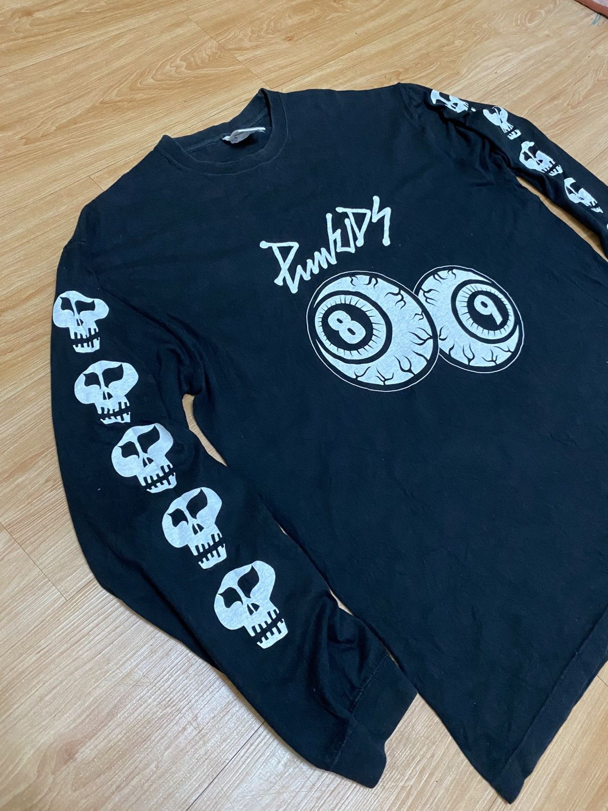 Seditionaries PunkIDS Graphic Long Sleeve T-Shirt Black with Skull Sleeves Size US XL / EU 56 / 4 - 3 Thumbnail
