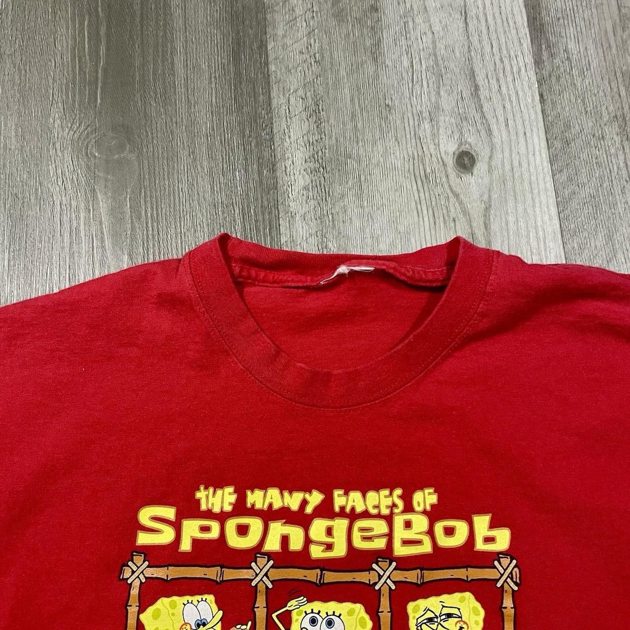 Nickelodeon × Vintage Vintage 2002 The Many Faces of SpongeBob SquarePants Shirt Size US L / EU 52-54 / 3 - 6 Thumbnail