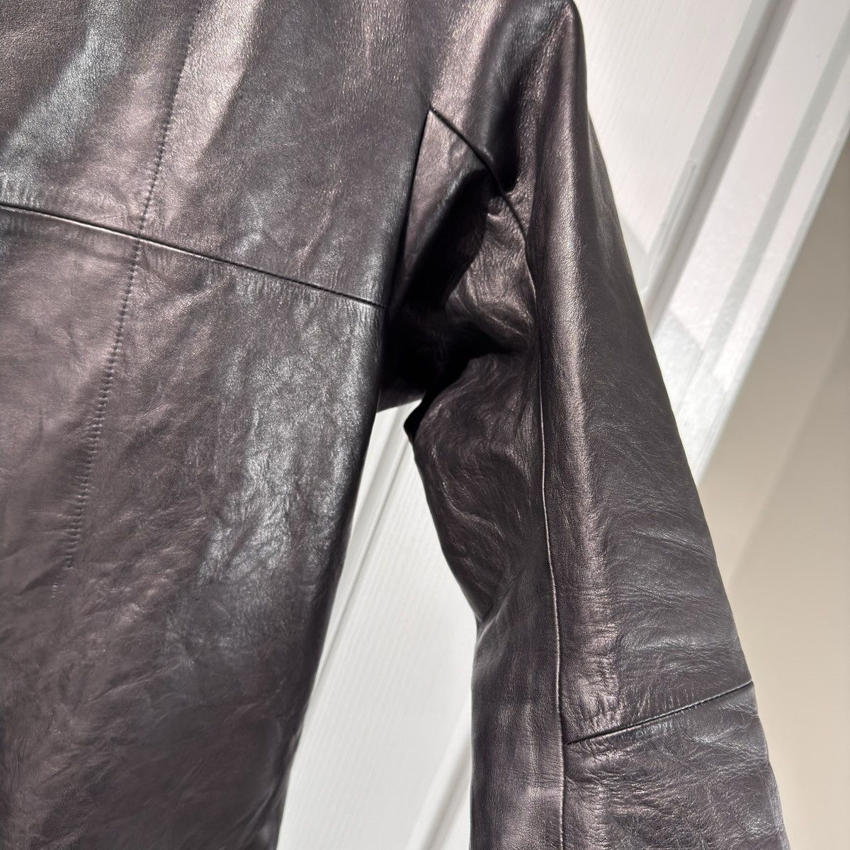 D.Hygen D. HYGEN Horse Leather Jacket – Size 2 (JP) / EU 46–48 Size US S / EU 44-46 / 1 - 6 Thumbnail