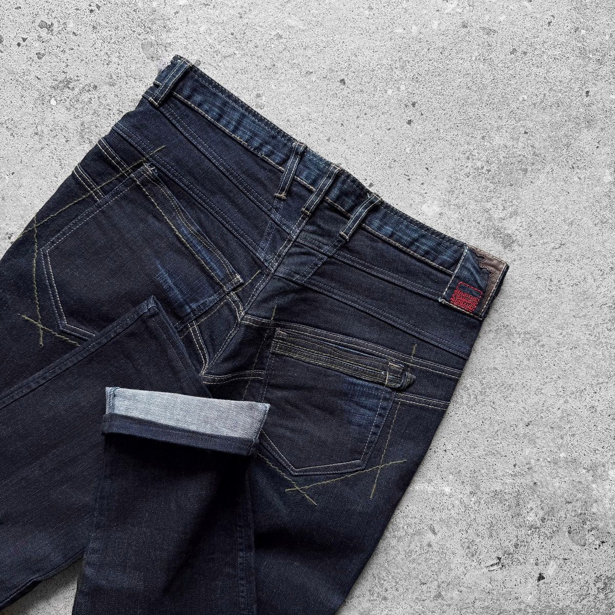 Marithe + Francois Girbaud Marithe Francois Girbaud Womens Dark Blue Denim Jeans Size 34" / US 12 / IT 48 - 4 Thumbnail