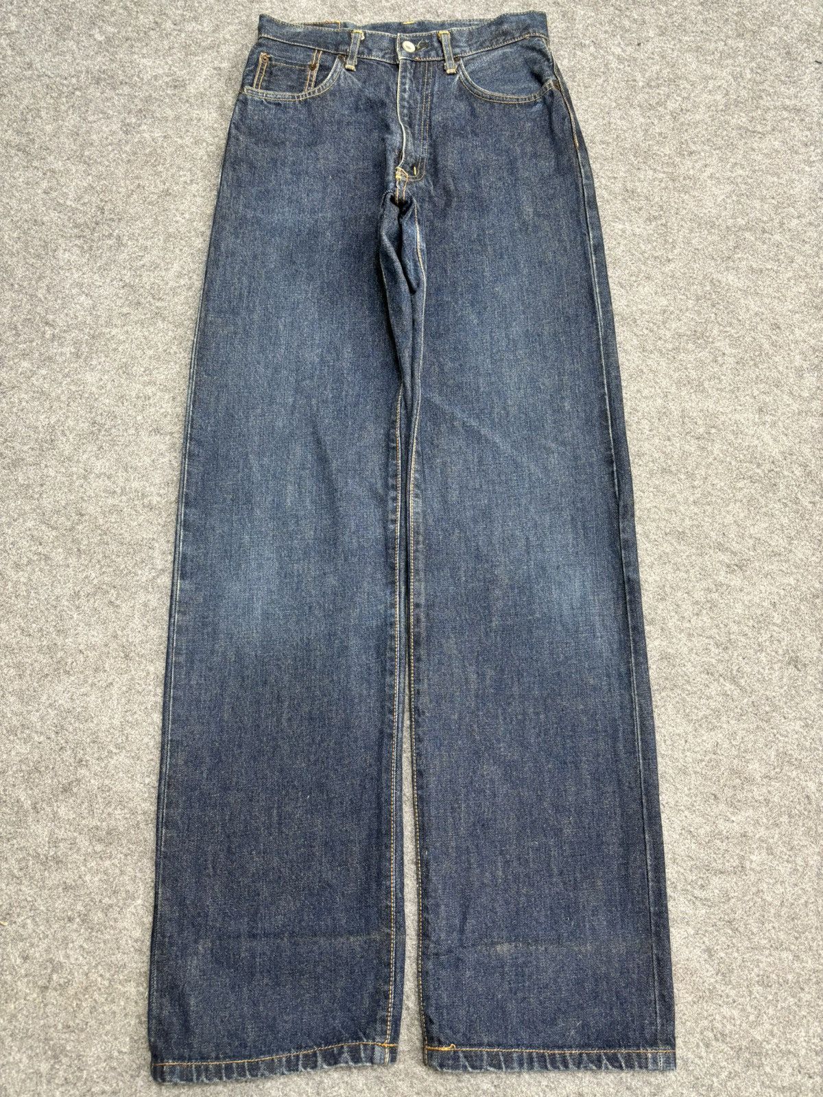 Japanese Brand 💥90s Wide Style💥Vintage Edwin 505 Selvedge Wide Denim F576 Size US 27 - 20 Thumbnail