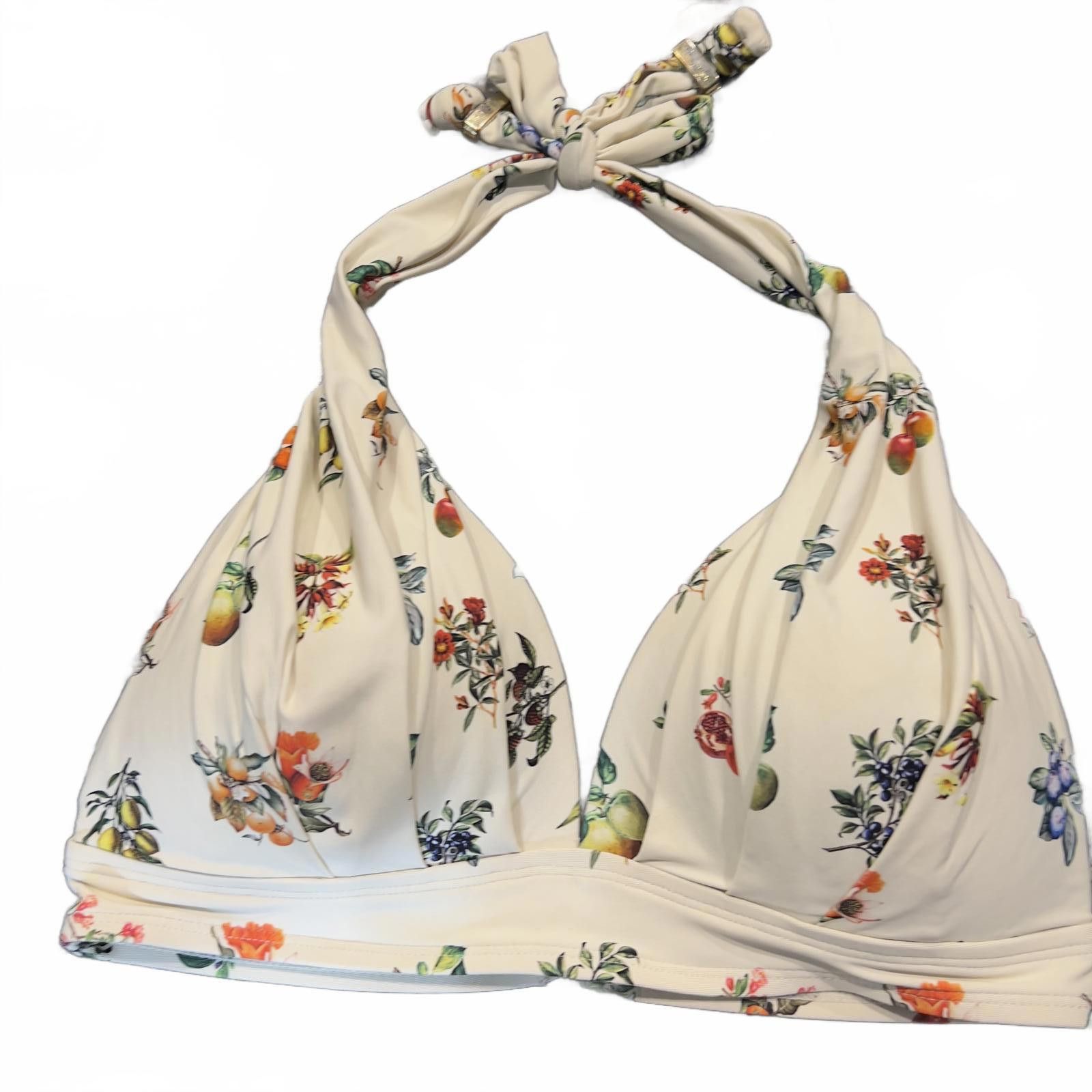 Other Shade & Shore Floral Print Halter Bikini Top Size 34B Size ONE SIZE - 1 Thumbnail