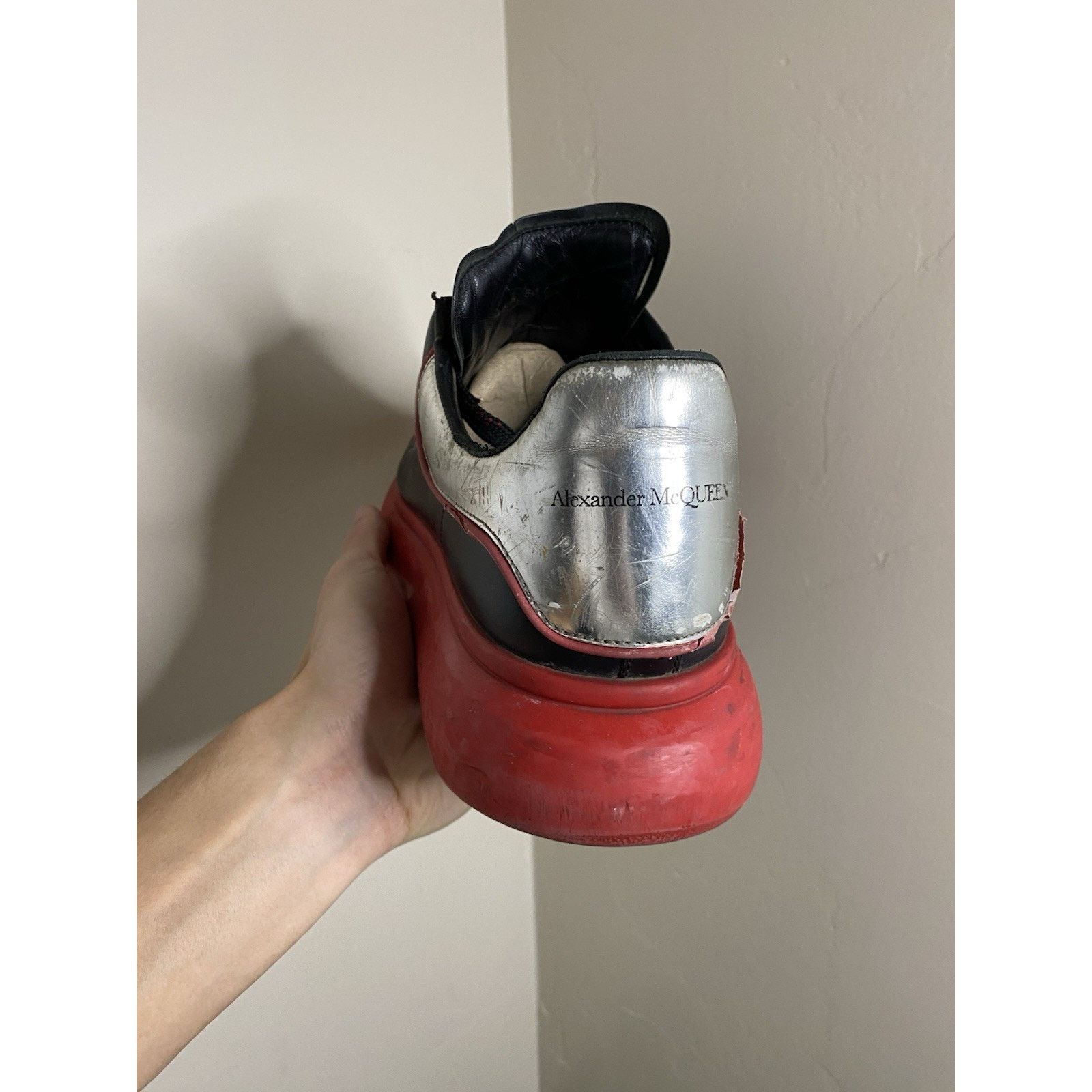 Alexander McQueen Alexander McQueen 'Black Silver Lust Red' ( 12 US) Size US 12 / EU 45 - 20 Thumbnail