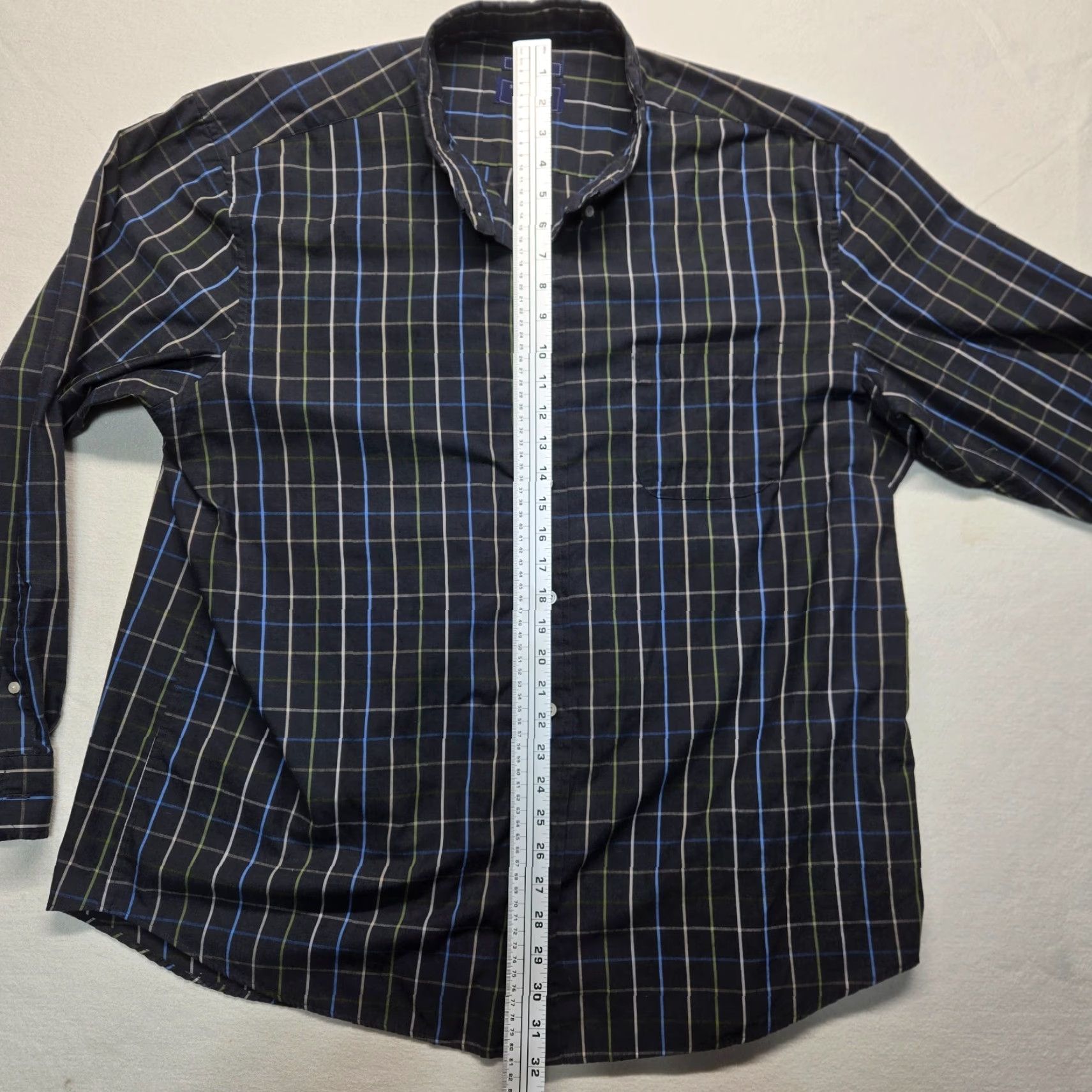Vintage Saddlebred Shirt Black Checkered Button-Up Long Sleeve Easy Care 2XL Men’s Shirt Black 2XL Mens Size US XXL / EU 58 / 5 - 6 Thumbnail