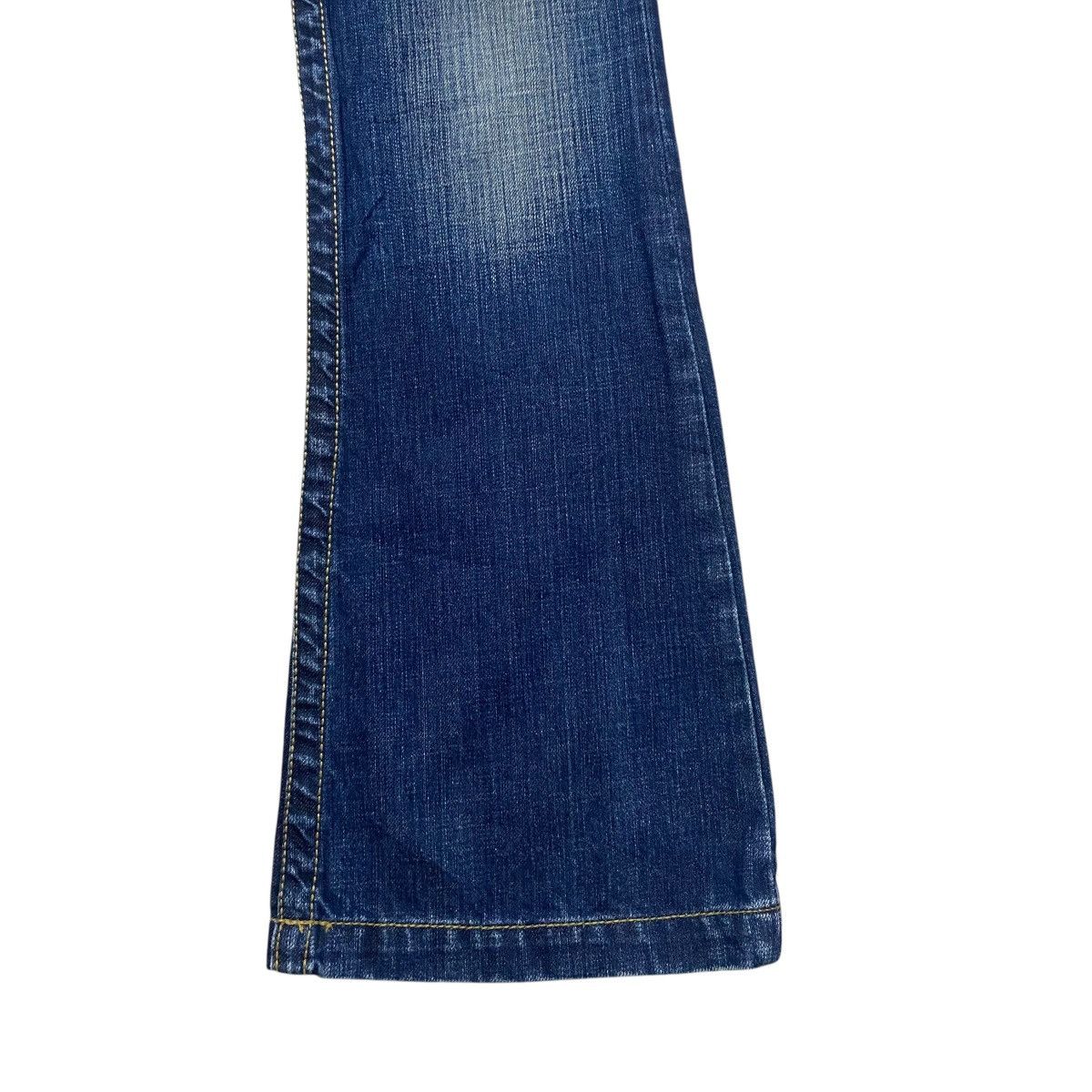 Japanese Brand Japanese Brand Leather Pocket Denim Flare Jeans Size US 27 - 8 Thumbnail