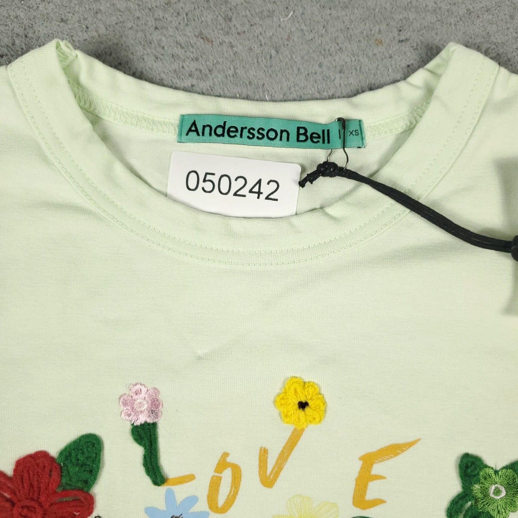 Andersson Bell Andersson Bell T Shirt Womens Size XS Green Pale Mint Short Sleeve Ladies Size XS / US 0-2 / IT 36-38 - 3 Thumbnail