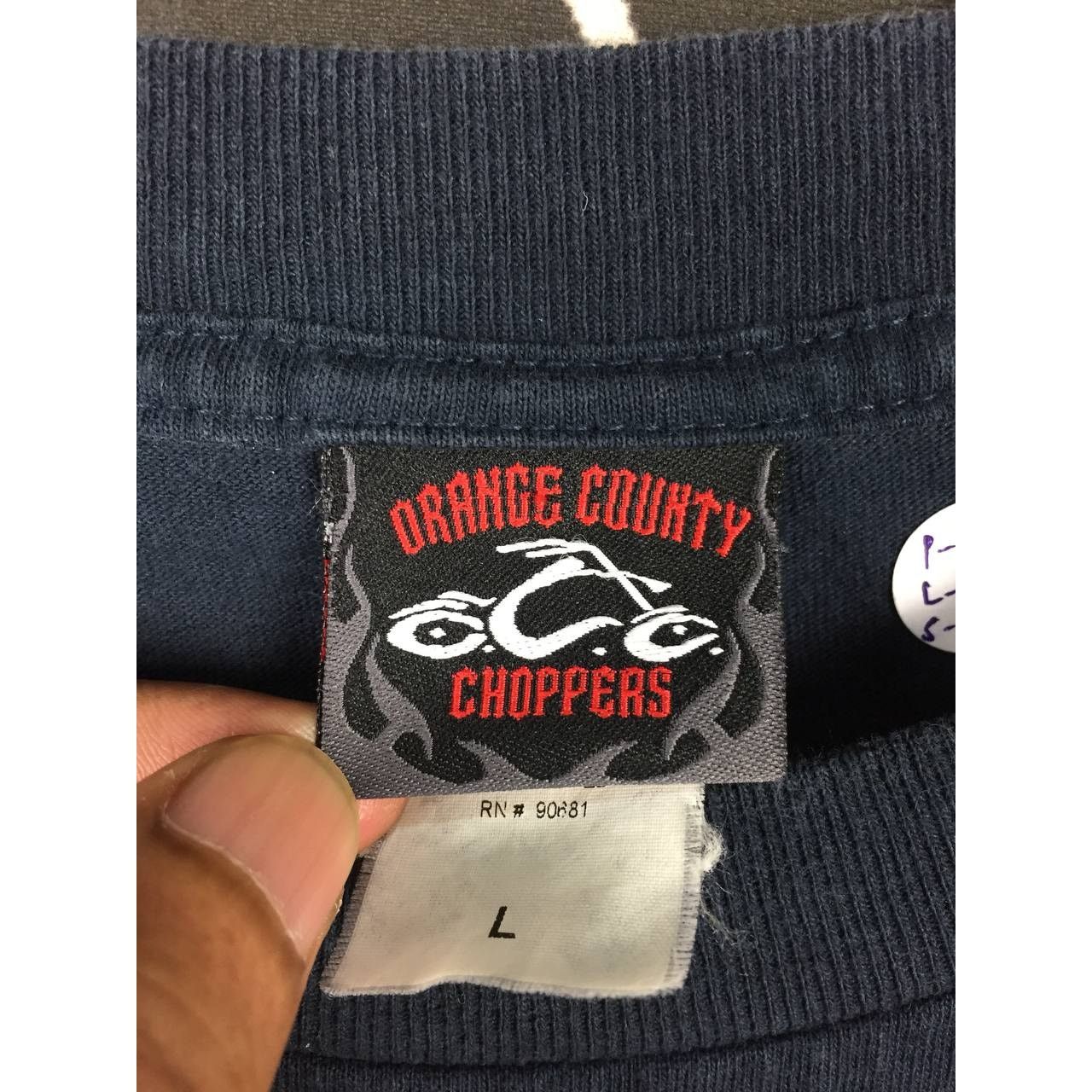 Other Vtg 00s Orange County Choppers Bulldog Biker Longsleeve Tee Size US L / EU 52-54 / 3 - 7 Thumbnail