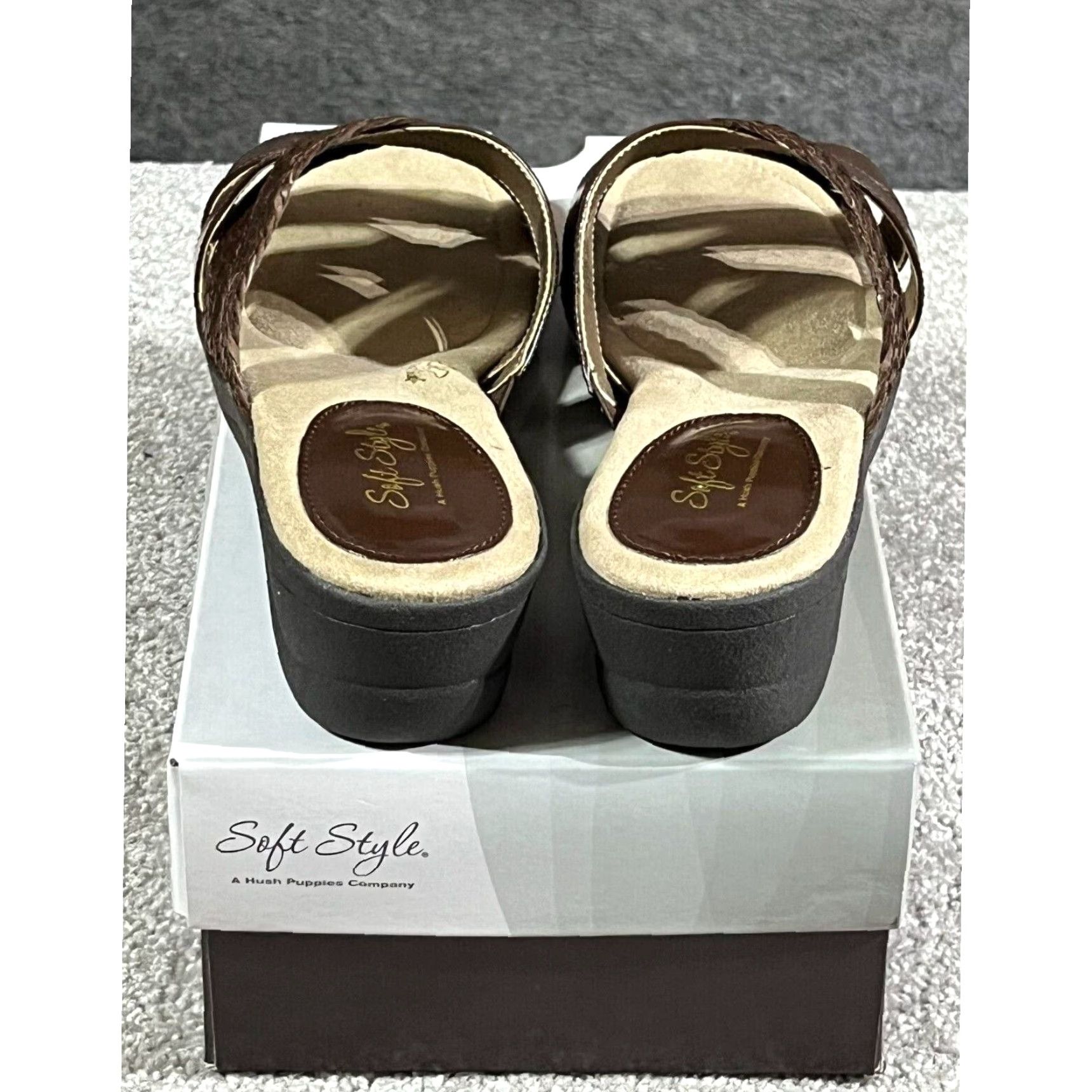 Hush Puppies Hush Puppies Sandals Womens 9.5 Strappy Slides Slip On Comfort Y2K Brown Open Toe M US 9.5 Women Casual Size US 8 / IT 38 - 4 Thumbnail