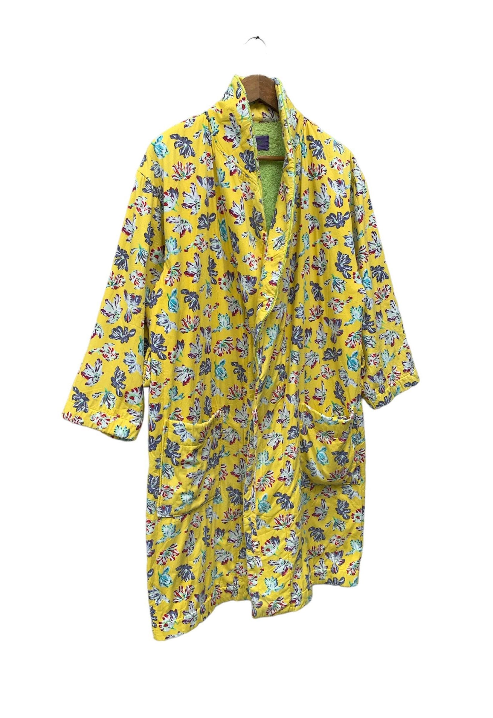 Kenzo Archival Kenzo Flower All Over Print Cotton Robe Kimono Size US L / EU 52-54 / 3 - 5 Thumbnail