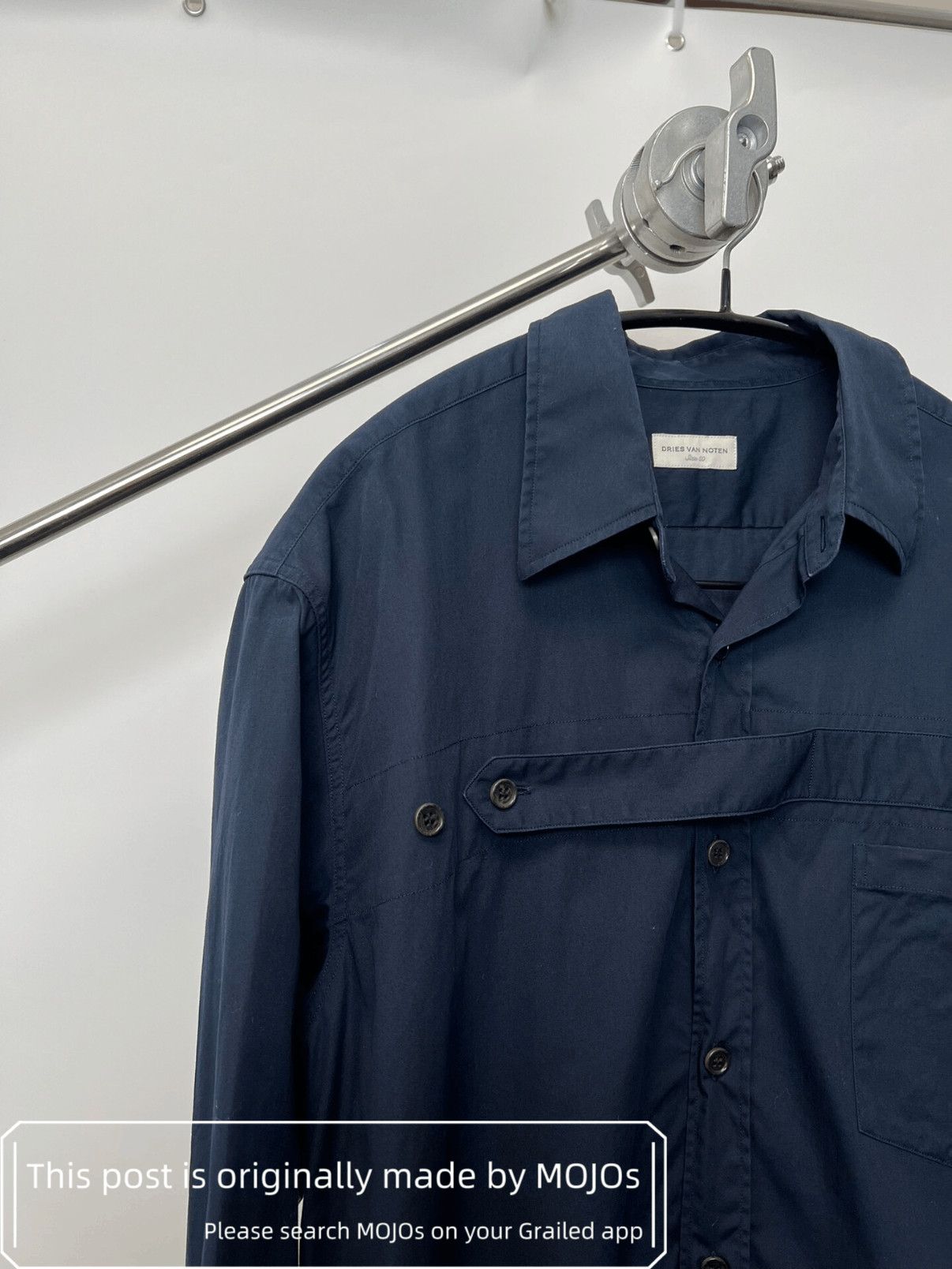 Dries Van Noten Sz 50 Dries Van Noten Chest Stripe Shirt mojos164127 Size US M / EU 48-50 / 2 - 4 Thumbnail