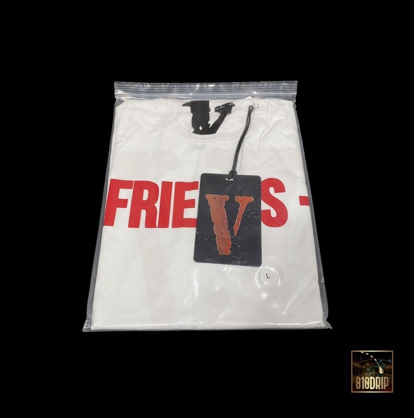 Vlone Vlone Red Friends White Tee (L) Size US L / EU 52-54 / 3 - 3 Thumbnail