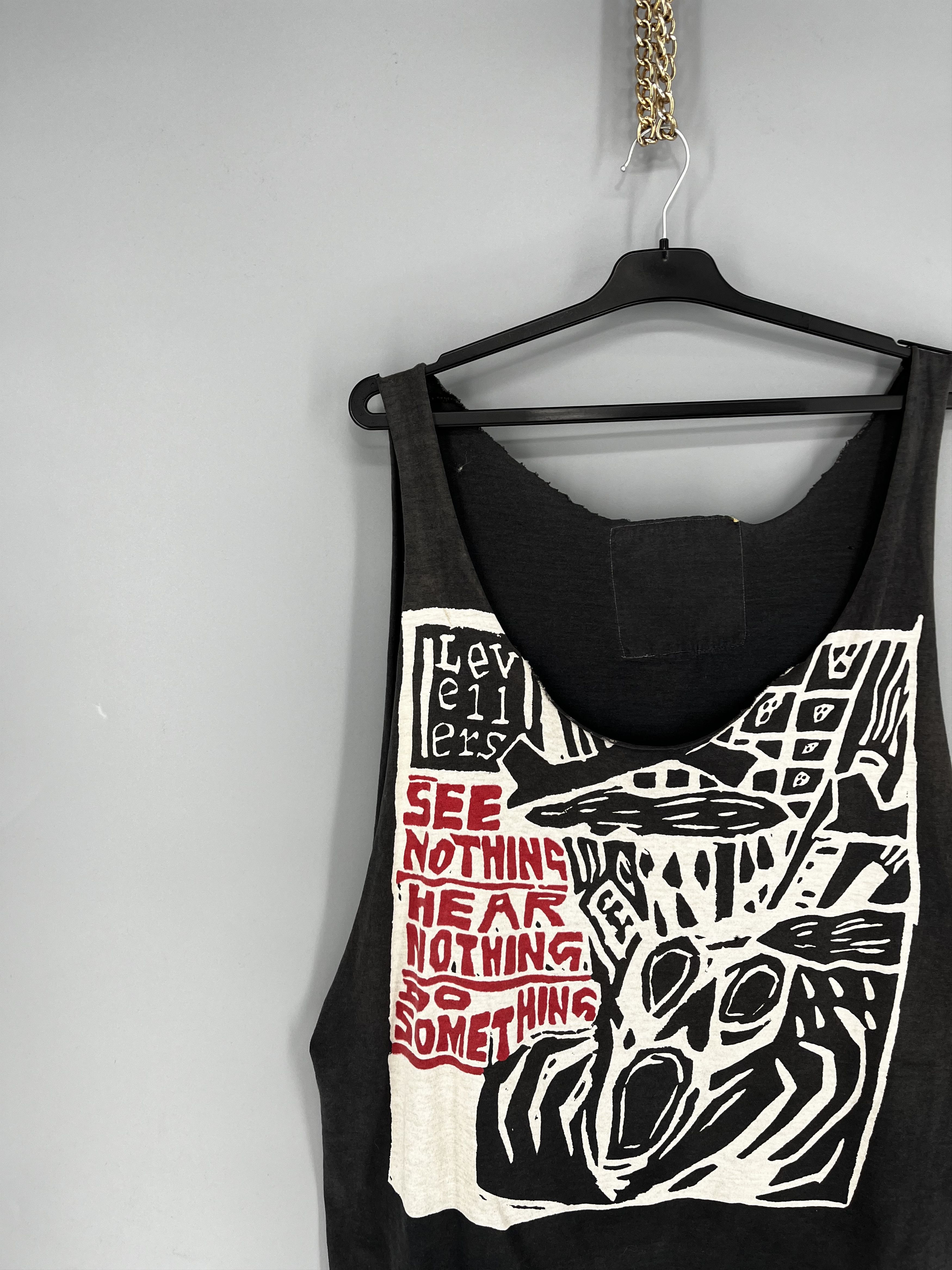 Band Tees Vtg band Levellers See Nothing Hear Nothing Do Something Size US L / EU 52-54 / 3 - 4 Thumbnail