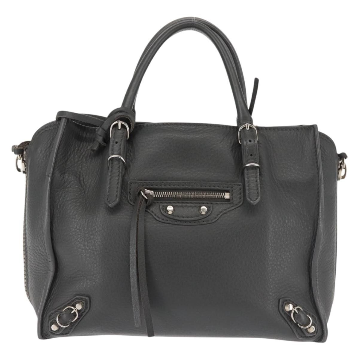 Balenciaga Balenciaga Papier A4 Zip Around Classic Studs Bag Leather Size ONE SIZE - 1 Thumbnail