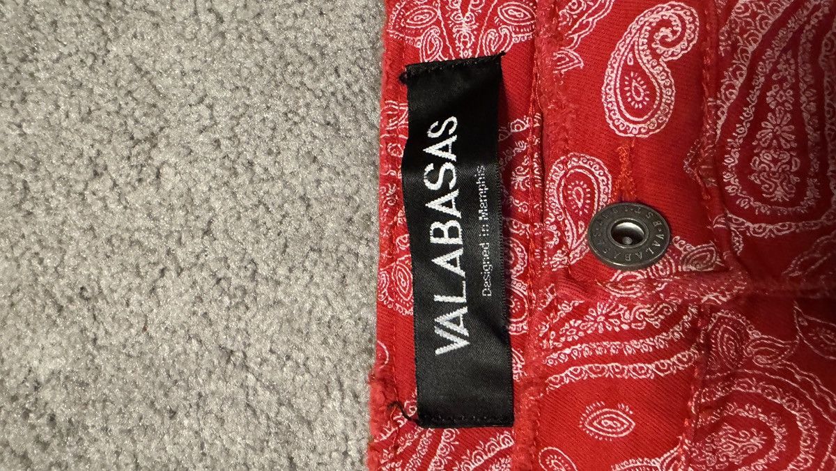 Valabasas Valabasas Red & White Paisley Print Cargo Size US 34 / EU 50 - 4 Thumbnail