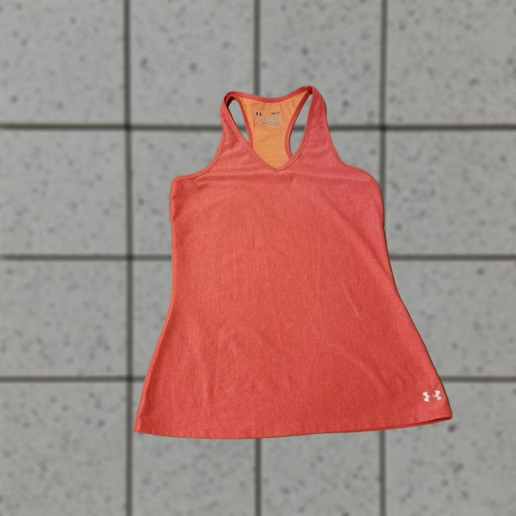 Under Armour Under Armour Tank Shirt Women S Orange Athletic Gym Workout Size Small Size S / US 4 / IT 40 - 1 Thumbnail