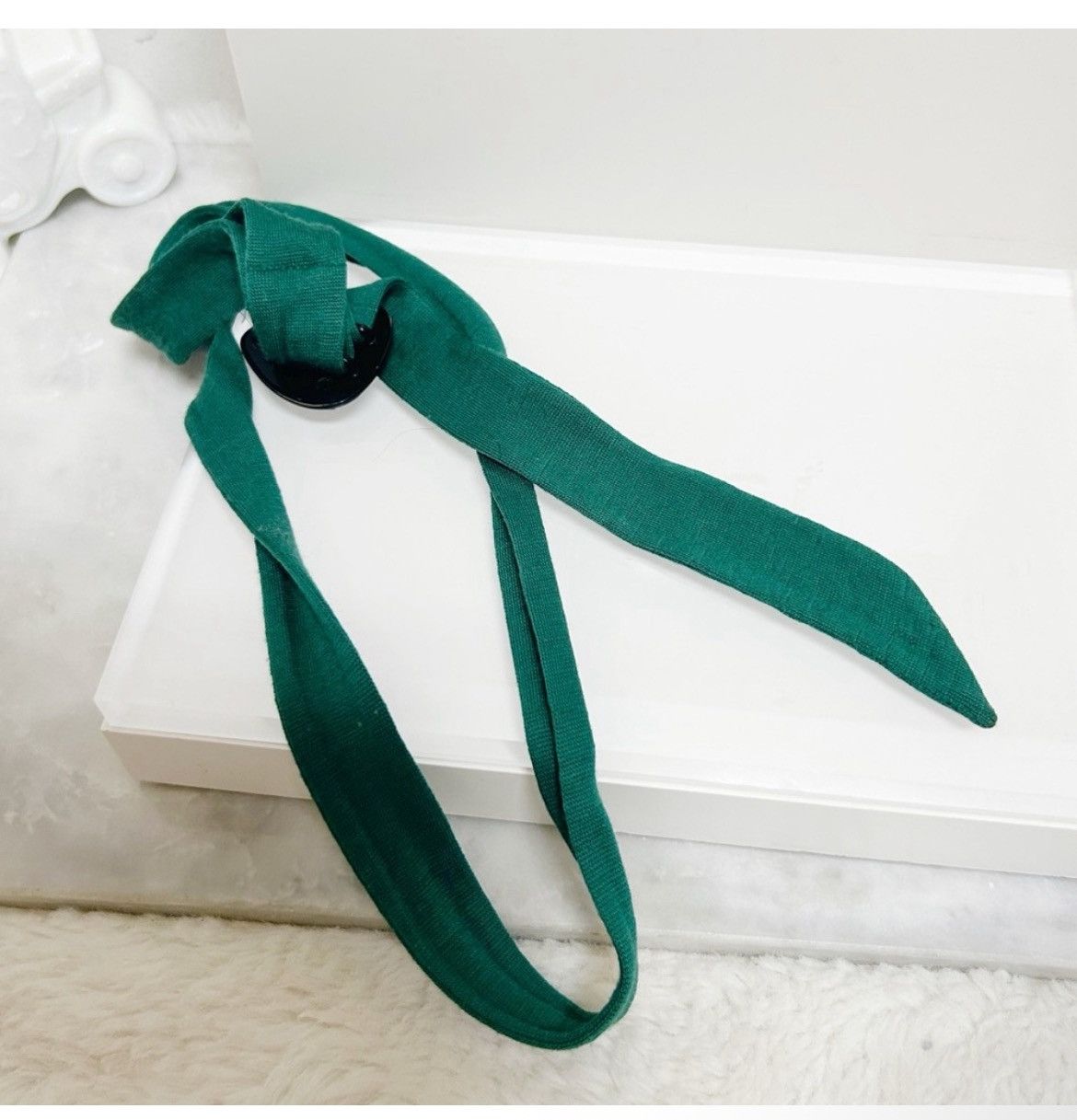 Gucci Authentic Gucci Rare Hysteria Black Heart & Teal Wool Belt Size ONE SIZE - 11 Thumbnail