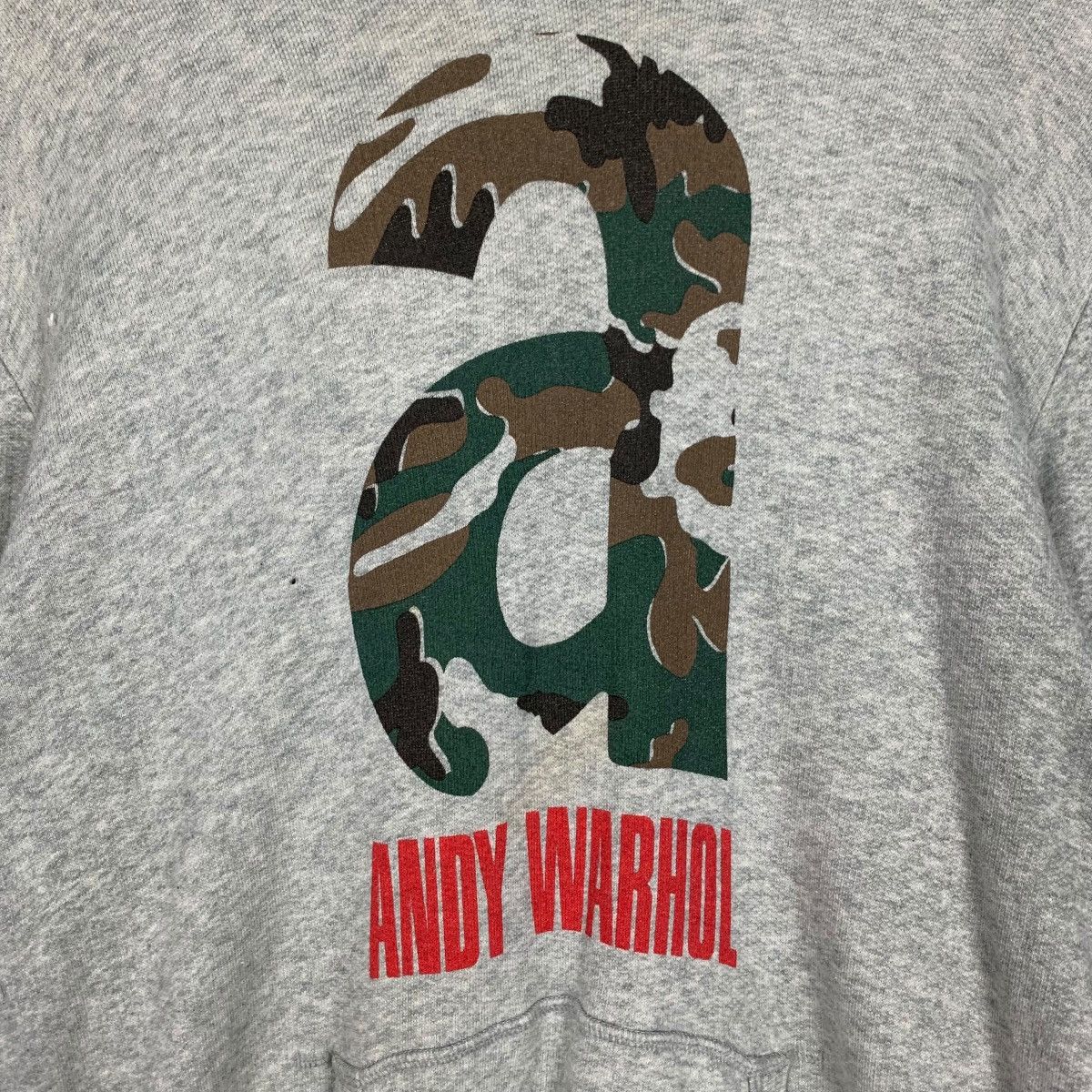 Andy Warhol ANDY WARHOL Big Logo Pullover Hoodies Sweatshirts #1991-C86 Size L / US 10 / IT 46 - 3 Thumbnail
