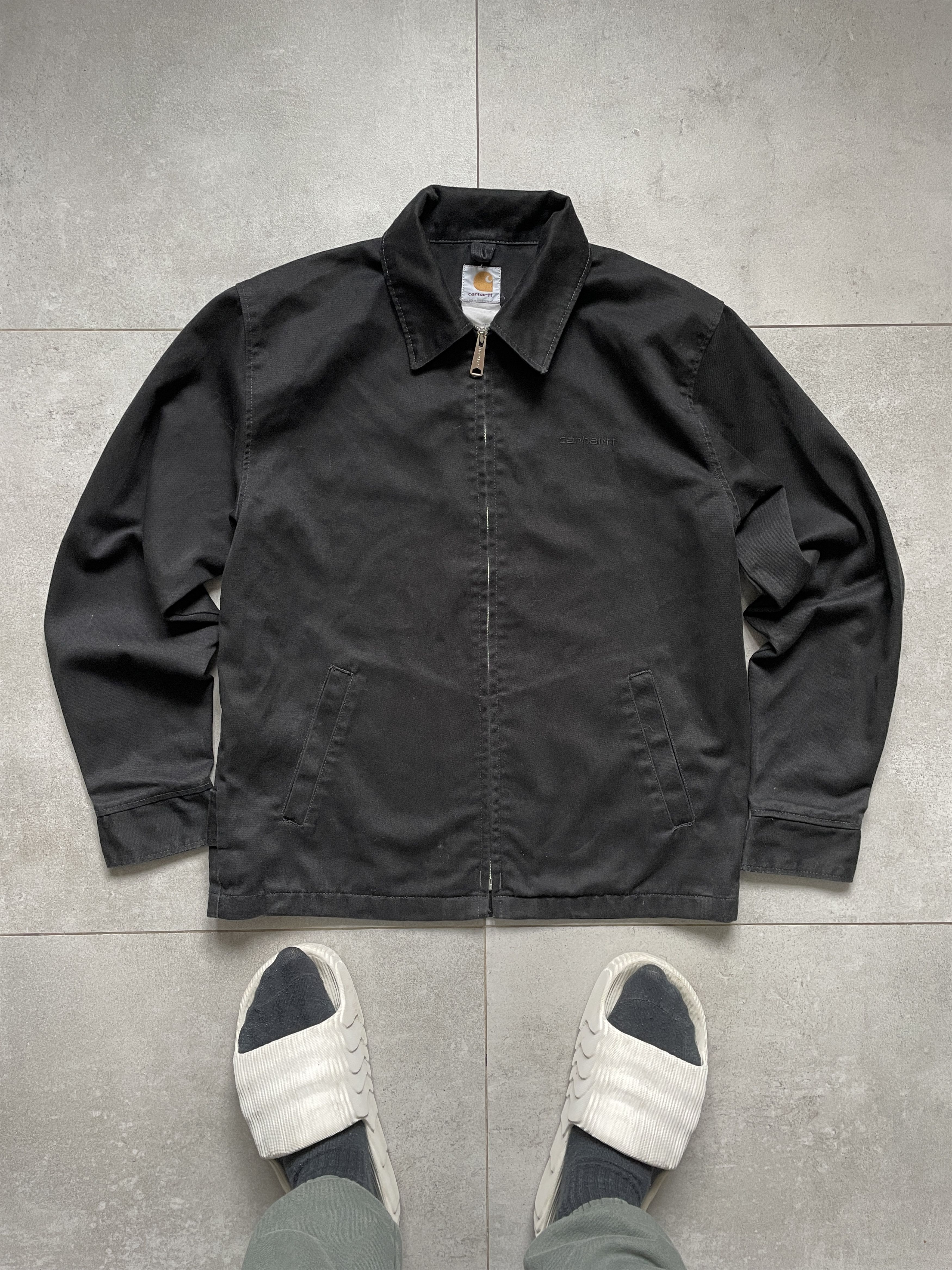 Carhartt VINTAGE CARHARTT BLACK DETROIT OVERSHIRT JACKET Size US L / EU 52-54 / 3 - 1 Thumbnail
