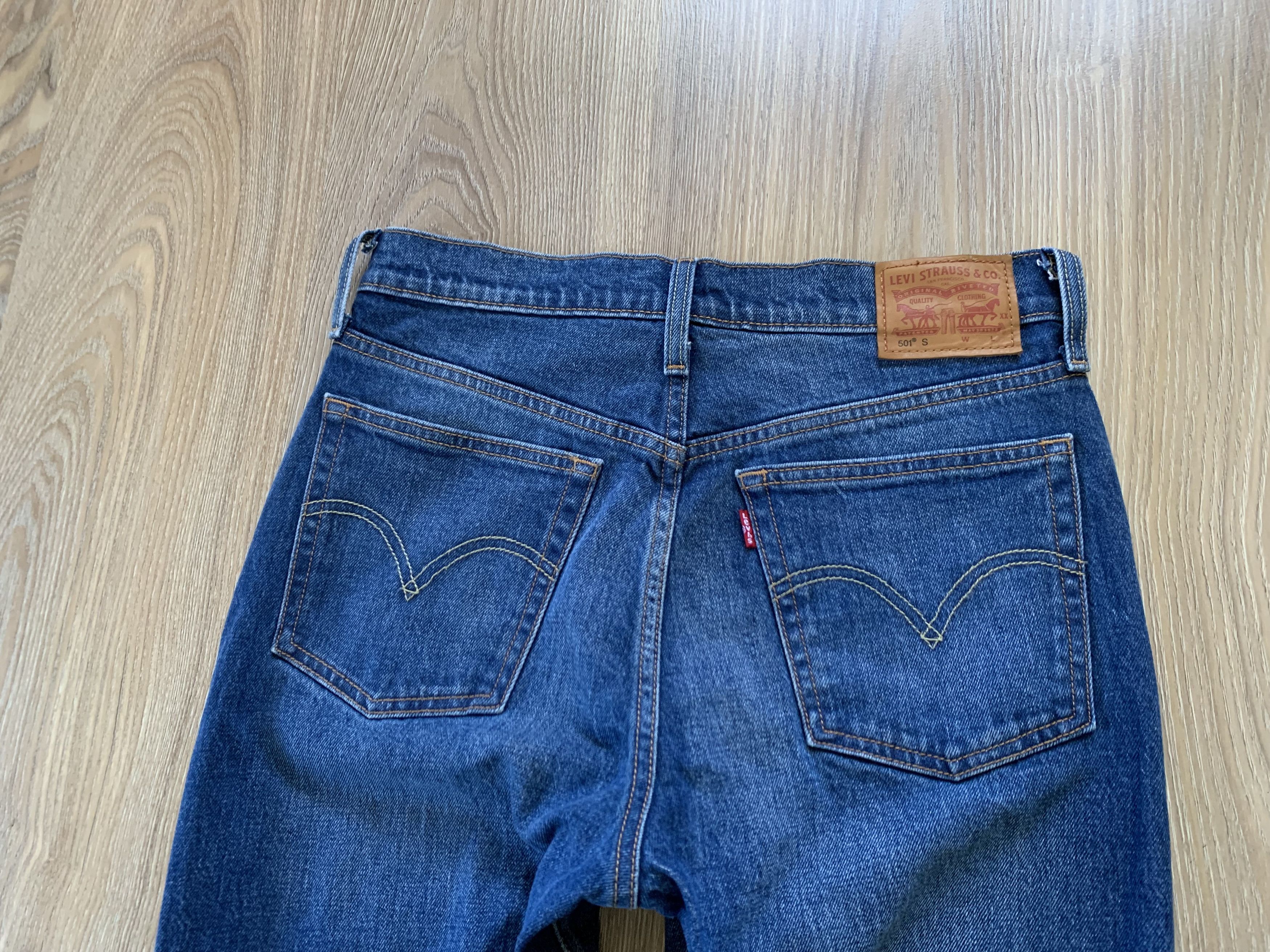 Levi's Womens Levi’s 501 Blue Wash Denim Jeans Size 27" / US 4 / IT 40 - 6 Thumbnail