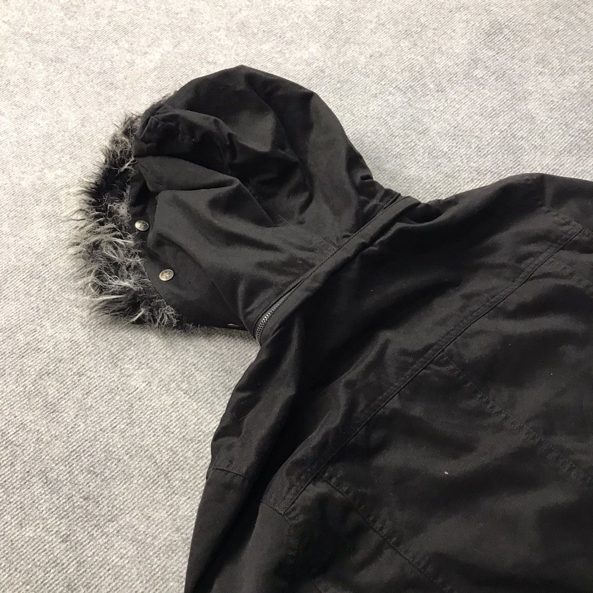 If Six Was Nine × Japanese Brand FUR HOODIES SHO BERNINGS BLACK JACKET Size US L / EU 52-54 / 3 - 16 Thumbnail