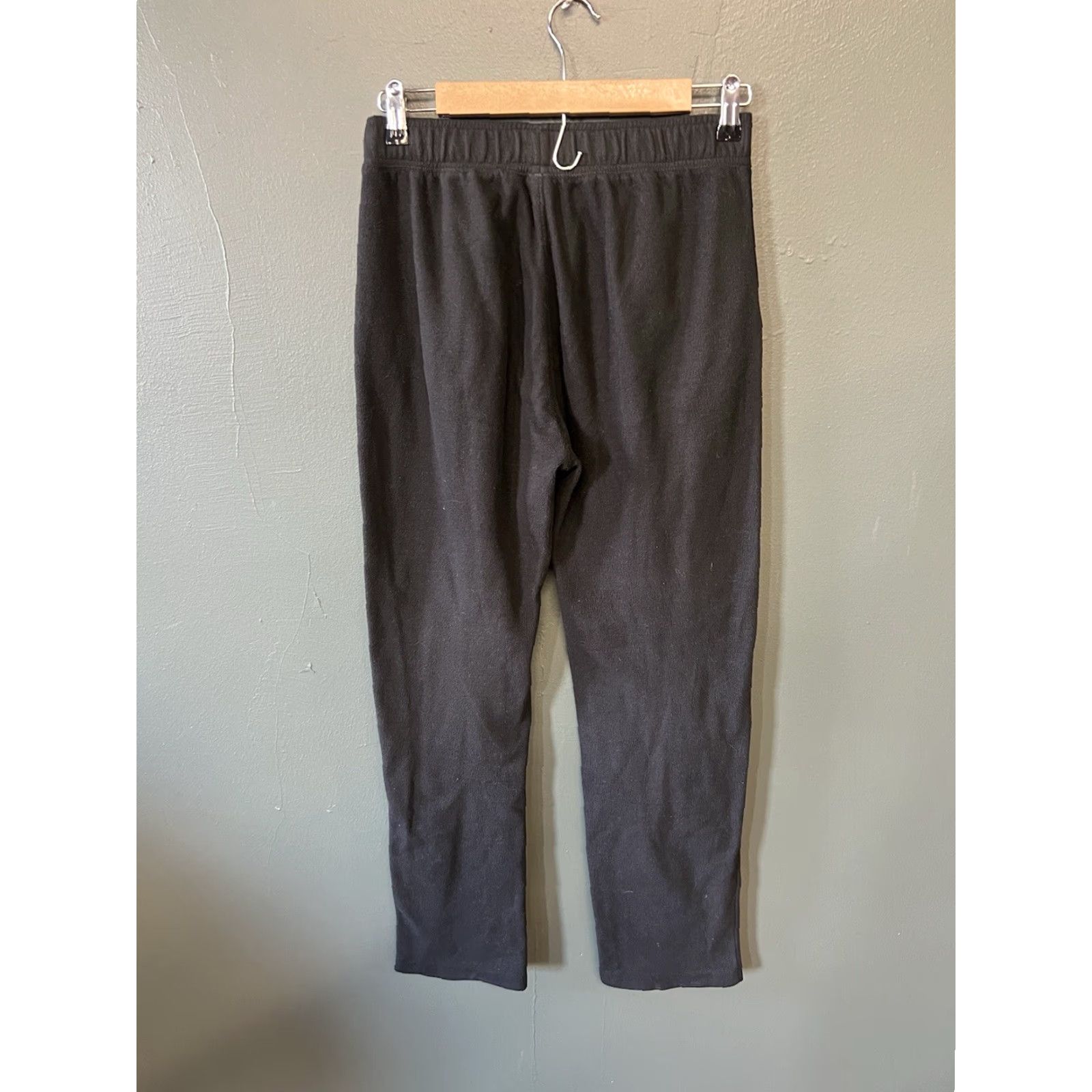 Old Navy OLD NAVY Womens Black Fleece Sweatpants Drawstring Size 2XL Pants Women's Activewear 2XL Black Sweatpants Size 40" / US 18 - 2 Thumbnail
