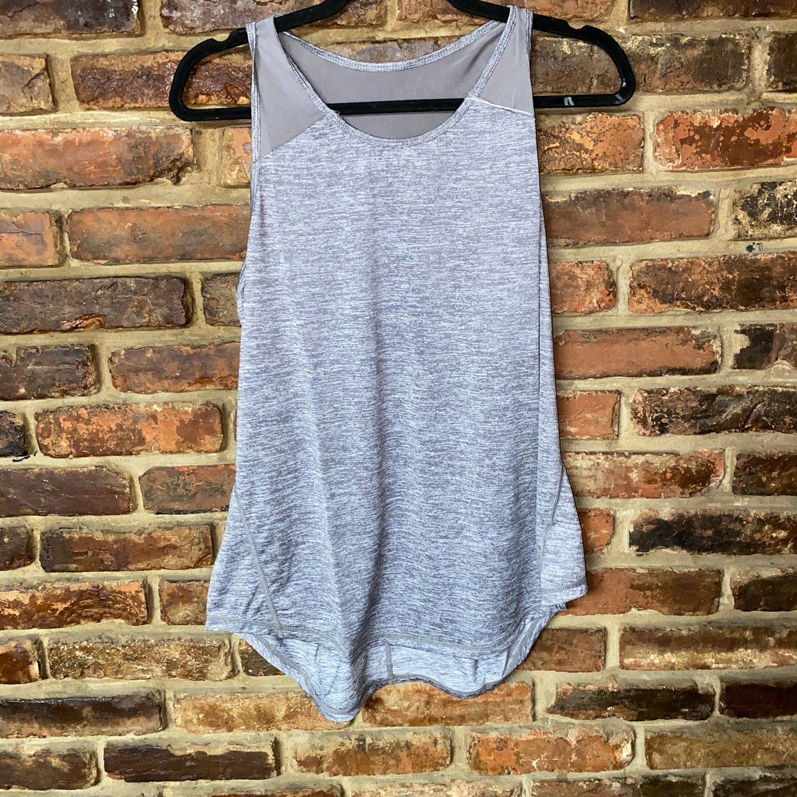 Other NWT Aeuui Heathered Gray Racerback Pleated Mesh Tank Top XL Size XL / US 12-14 / IT 48-50 - 2 Thumbnail