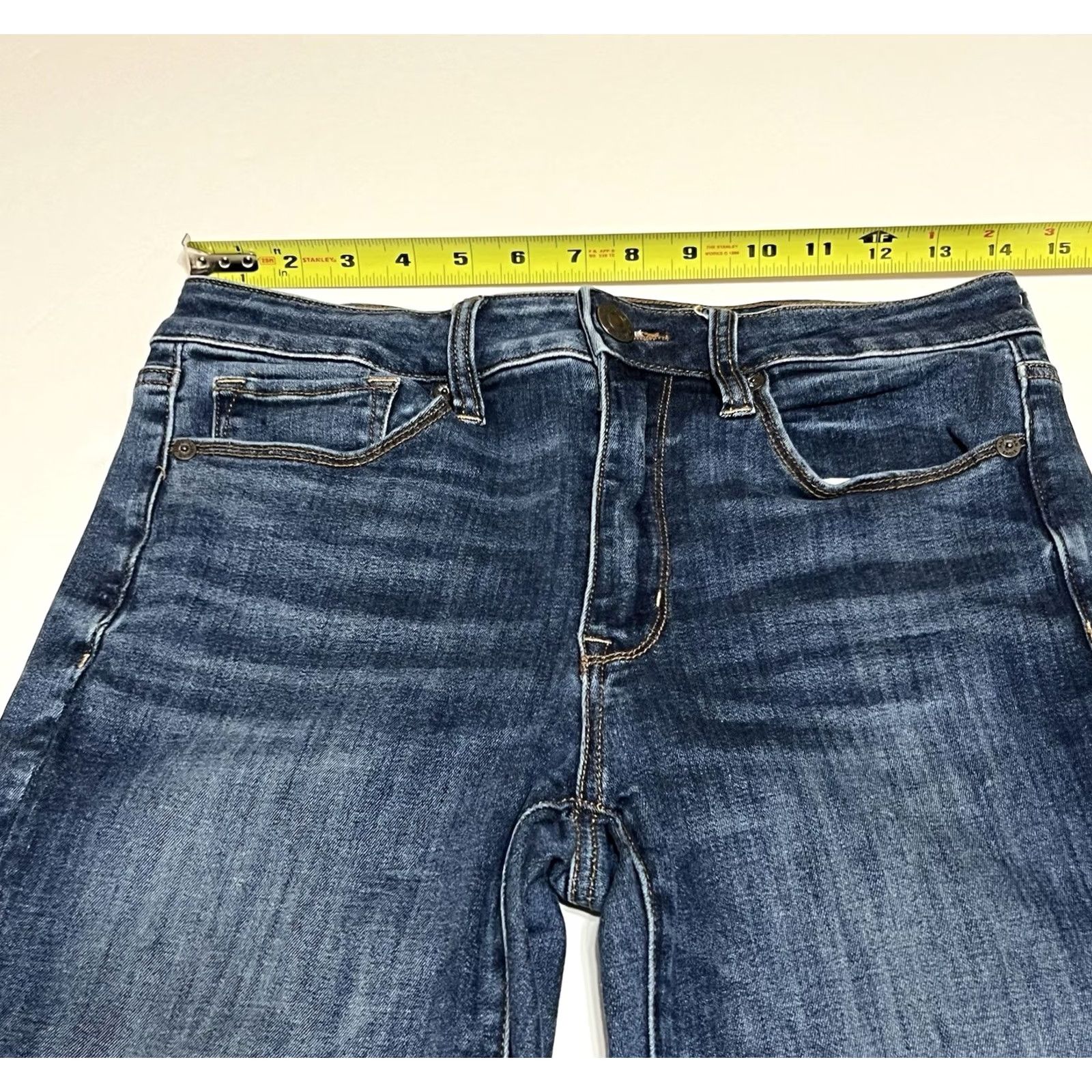 American Eagle Outfitters VINTAGE None American Eagle Outfitters Jeans Womens 6 28x30 Blue Denim Bootcut 5-Pocket Zip Dark Wash Cotton Blend Logo Bohemian Seasonal Womens Size 28" / US 6 / IT 42 - 3 Thumbnail
