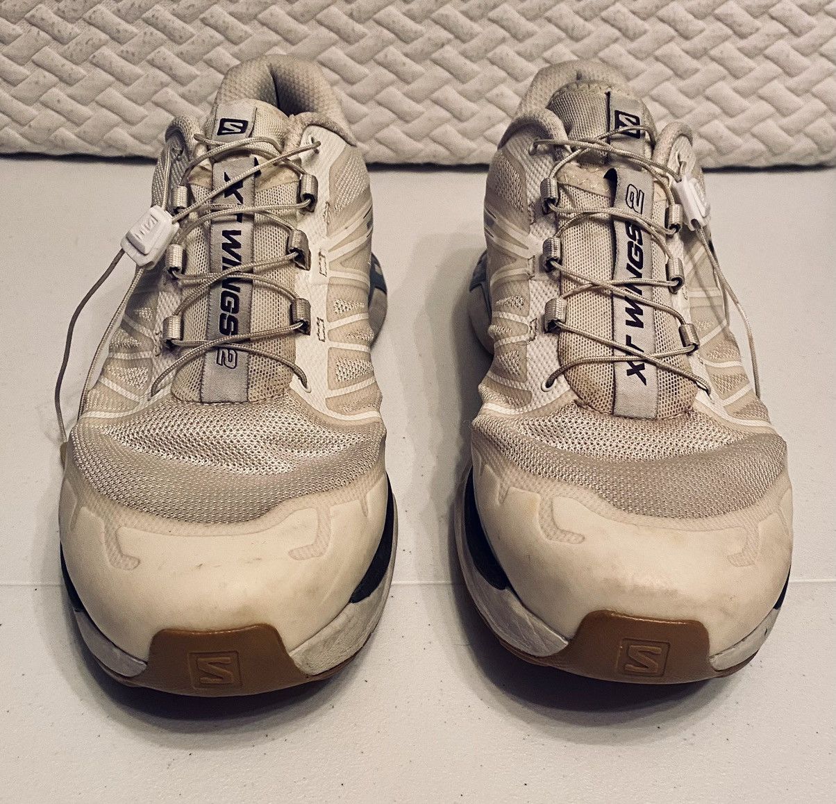 Salomon Salomon XT-Wings 2 Advanced 'Vanilla Ice Lunar Rock’ 12 US Size US 12 / EU 45 - 6 Thumbnail