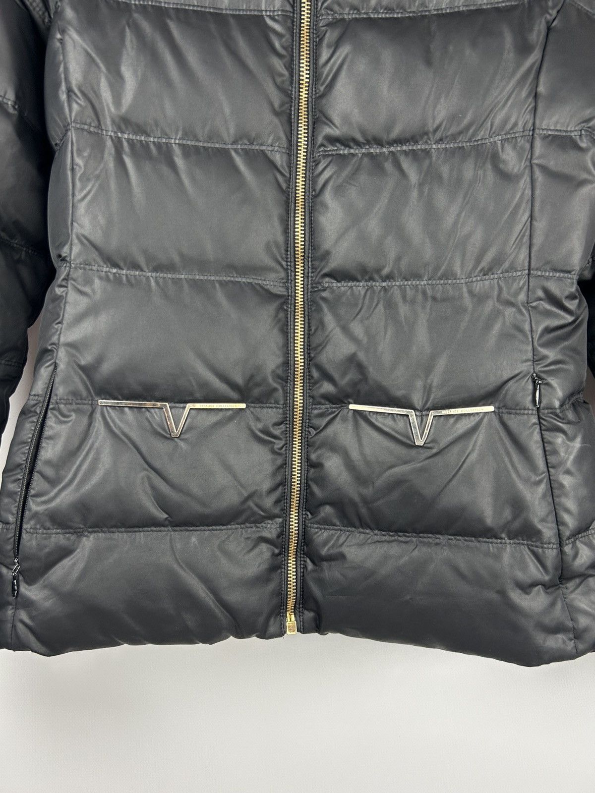 Versace Versace Collection Goose Down Jacket Black Puffer Wmns Sz 44 Size M / US 6-8 / IT 42-44 - 3 Thumbnail