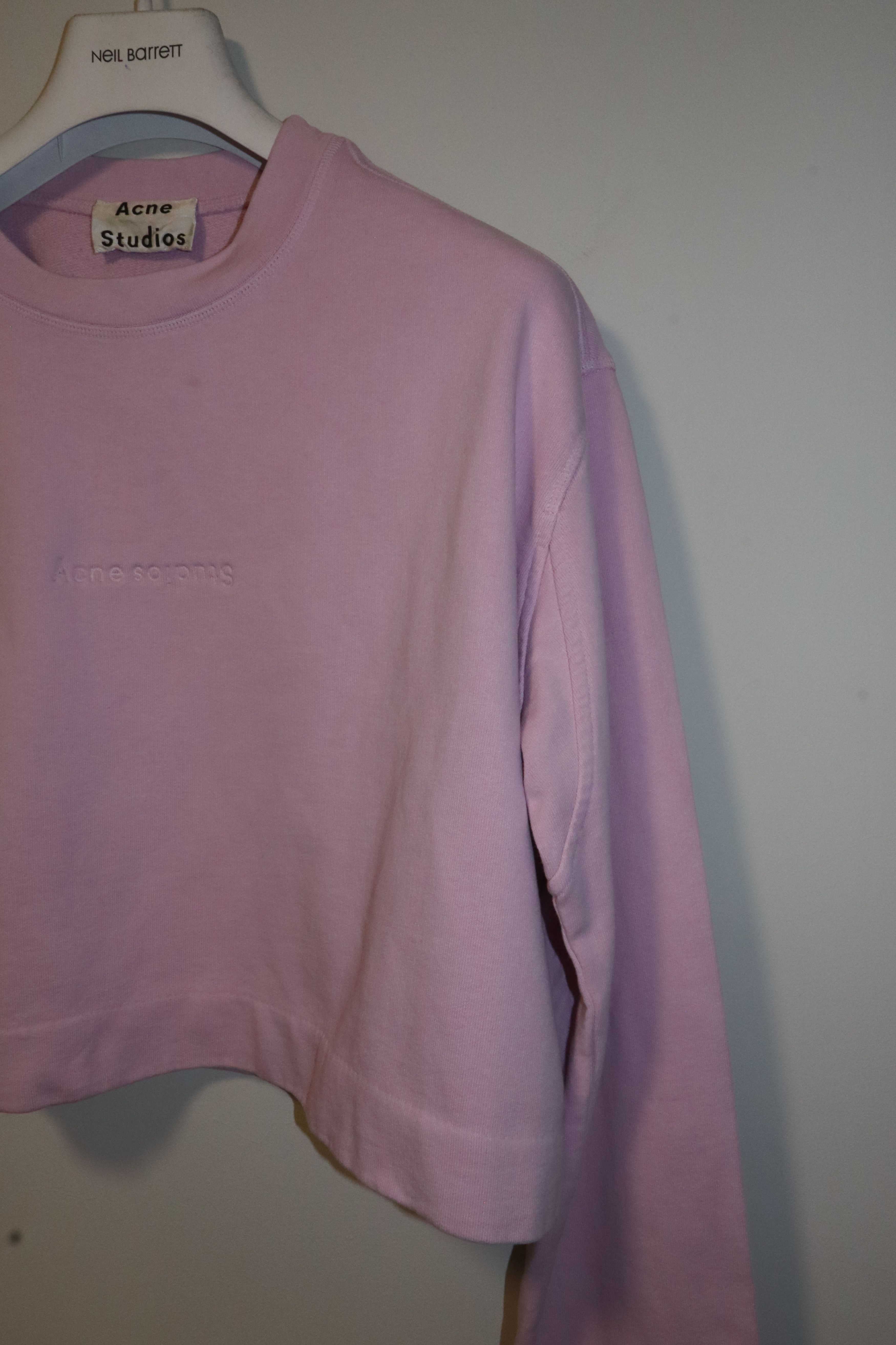 Acne Studios Odice embossed logo sweatshirt Size XXS / US 00 / IT 34 - 2 Thumbnail