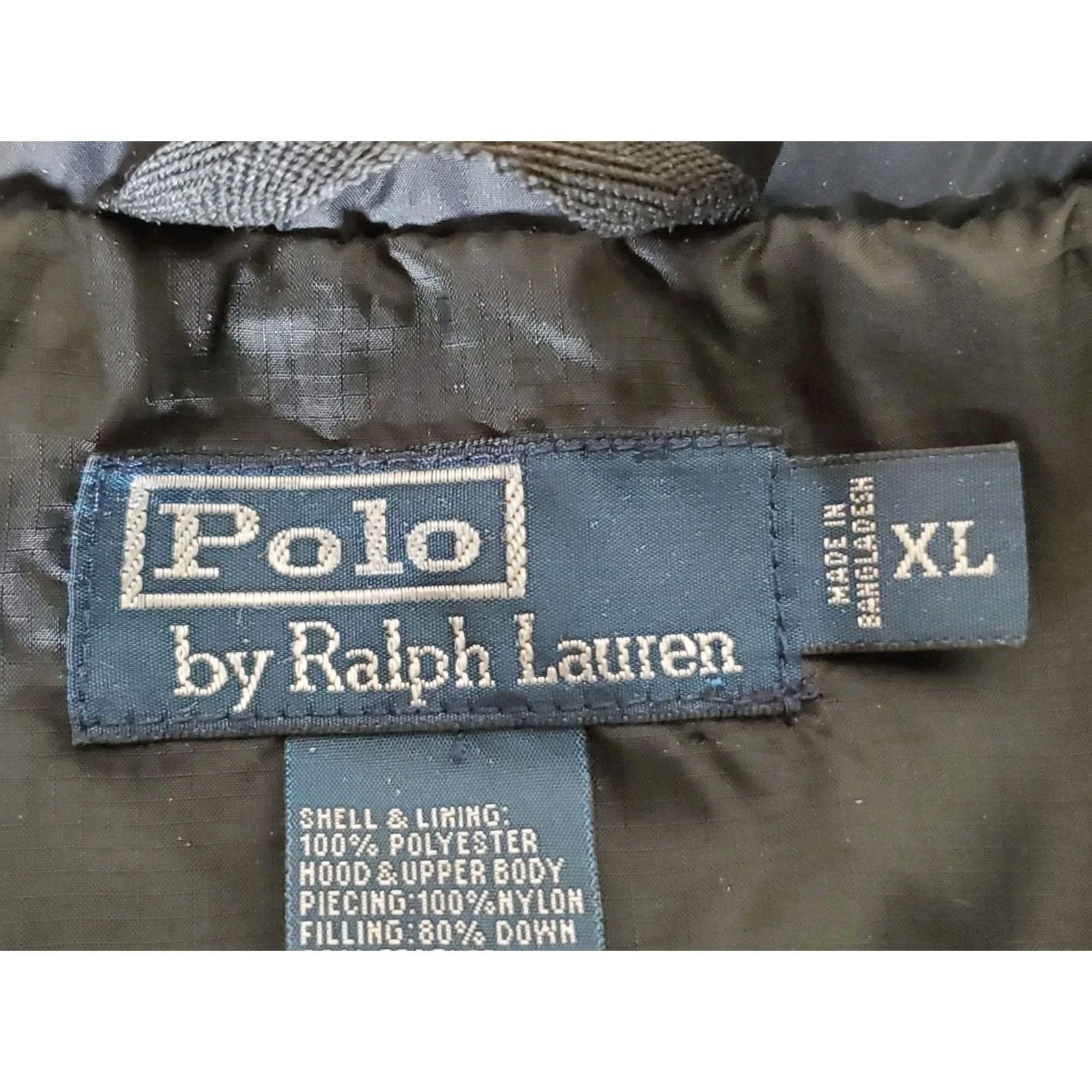 Polo Ralph Lauren VINTAGE Polo Ralph Lauren Quilted Down Bubble Puffer Jacket Black Stow Hood Men's XL Size US XL / EU 56 / 4 - 7 Thumbnail