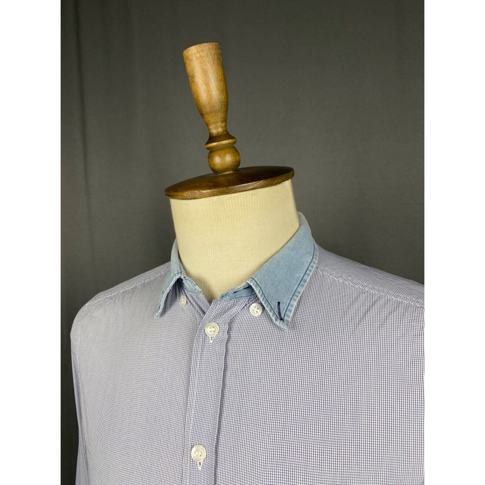 Dolce & Gabbana Dolce&Gabbana Brad Line Men's Blue Longsleeve Shirt Size 39/ Size US M / EU 48-50 / 2 - 5 Thumbnail