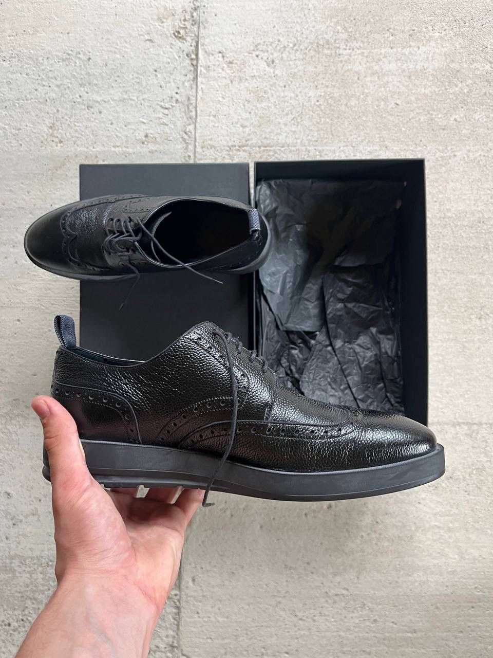 Dior Dior Homme FW13 Derby Grained Calfskin / Denim Size US 8.5 / EU 41-42 - 4 Thumbnail