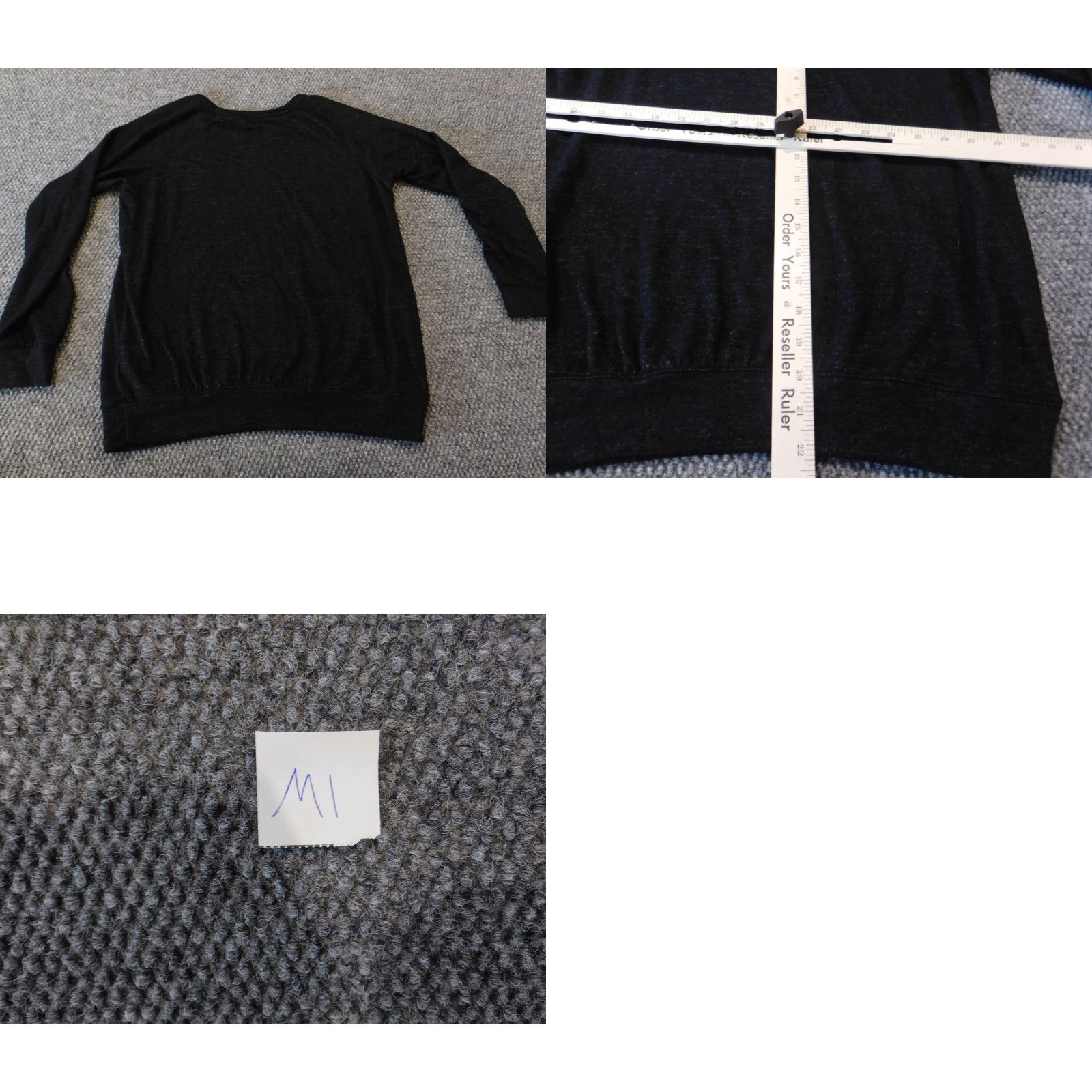 Buffalo David Bitton Buffalo Womens Sweater S Black Pullover Crewneck Knit Raglan Sleeve Long Sleeve Stretch Logo Classic Size S / US 4 / IT 40 - 9 Thumbnail