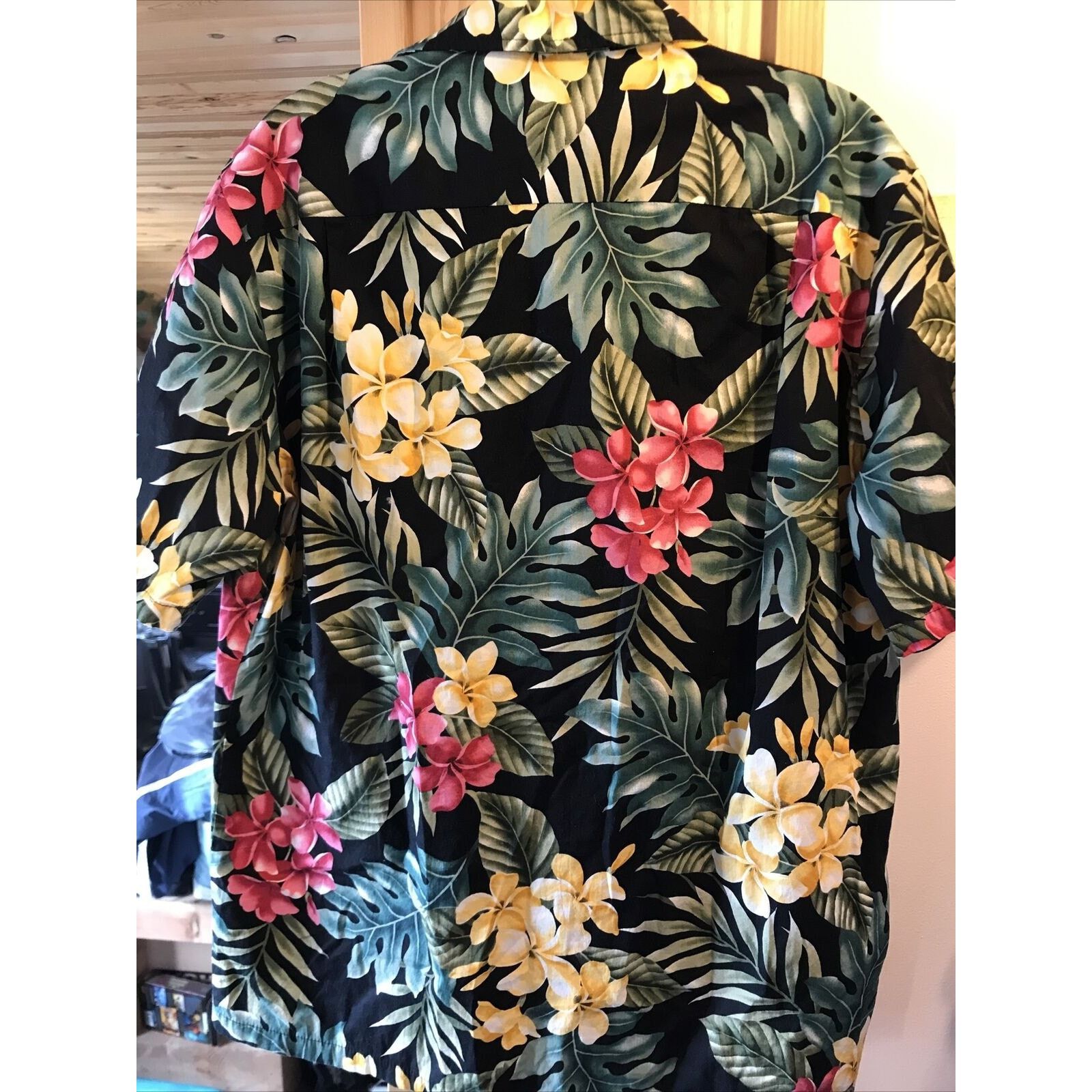 Other Malihini VTG Men L Black Floral Button Cotton Hawaiian Shirt Size US L / EU 52-54 / 3 - 10 Thumbnail