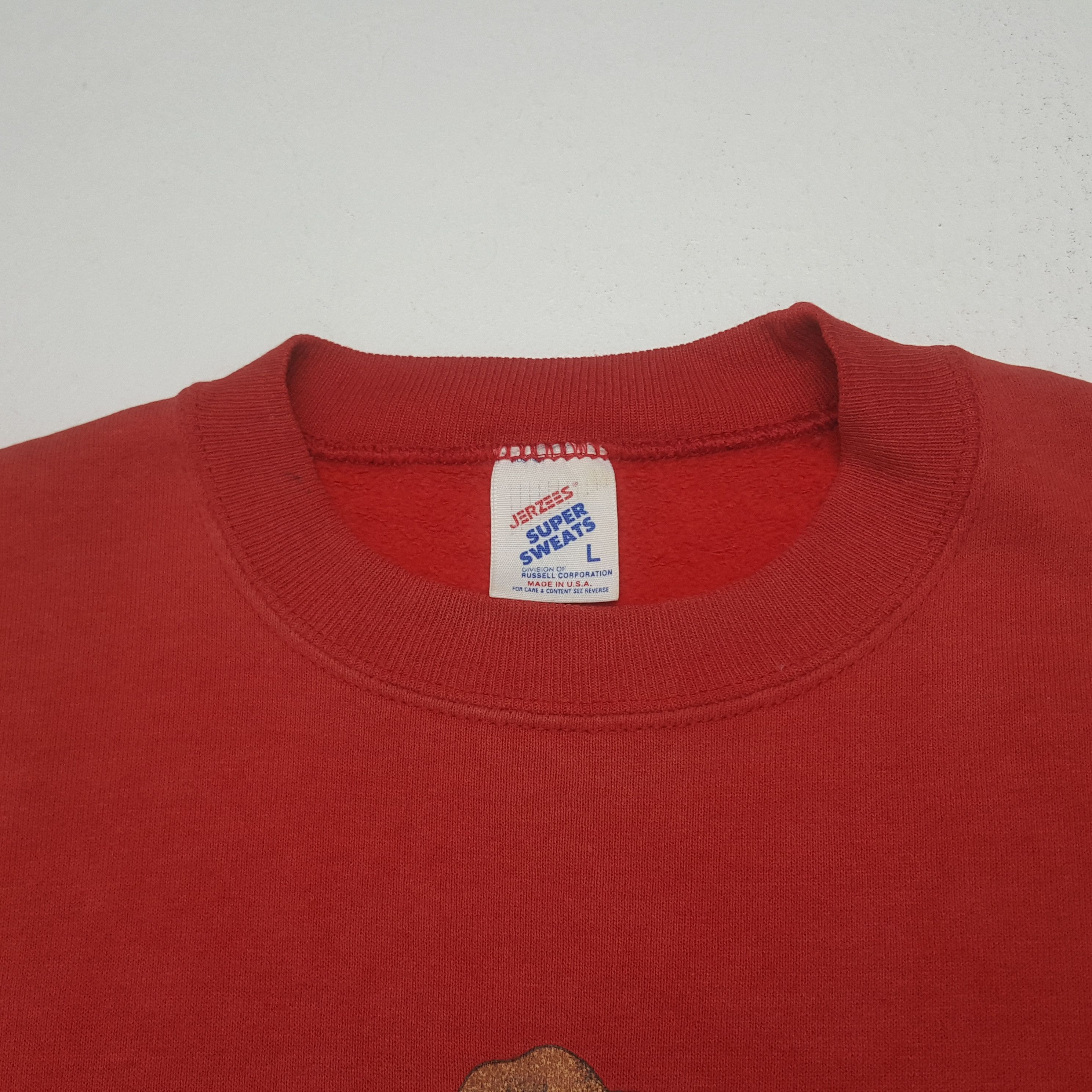 Jerzees Vintage 90's Bear Western Sweatshirt C323N5 Size US L / EU 52-54 / 3 - 4 Thumbnail