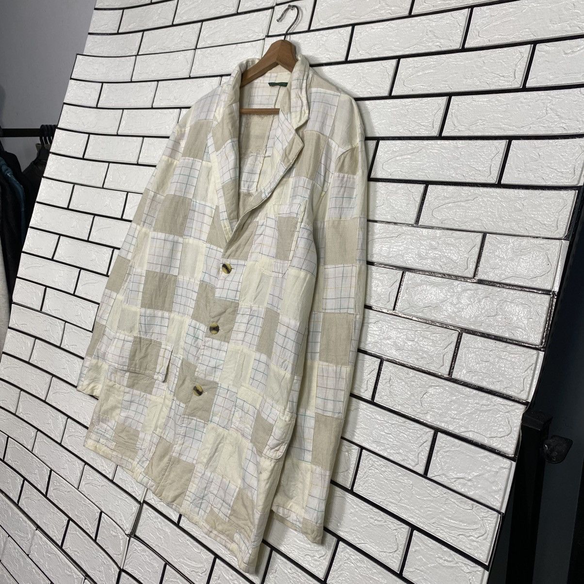 Japanese Brand 📌Vintage Chore Jacket RuffHewn Tartan Patchwork Issey Miyake Size US L / EU 52-54 / 3 - 3 Thumbnail