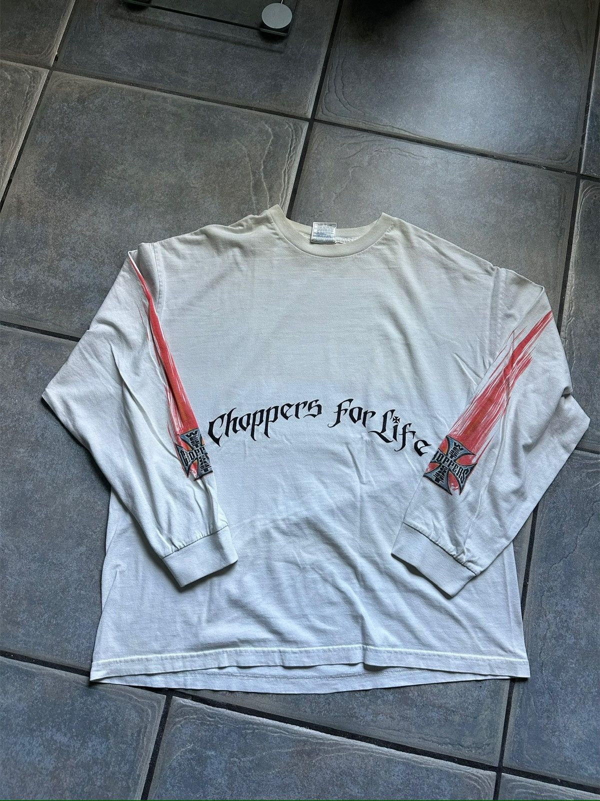 West Coast Choppers Vintage West Coast Choppers For Life Long Sleeve T-Shirt Size US XL / EU 56 / 4 - 1 Thumbnail