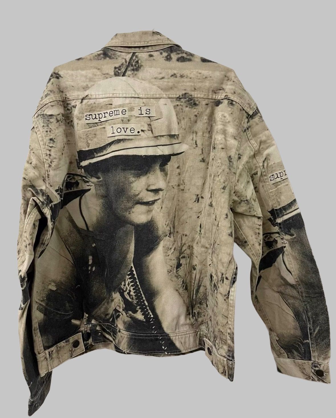 Supreme Supreme is love denim trucker work Jacket | Grailed