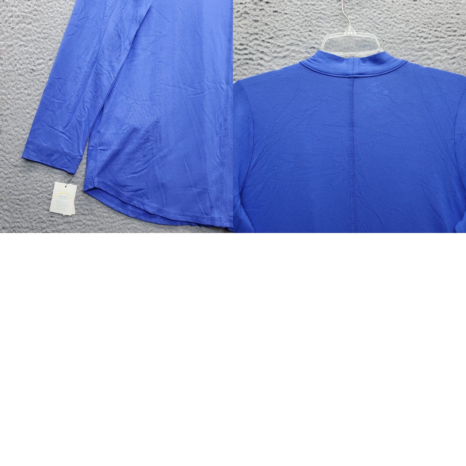 Talbots Talbots Cardigan Womens Petite M Blue UPF 50+ Protection Drape Pocket Open Front Womens Size PM Blue Cardigan Size M / US 6-8 / IT 42-44 - 8 Thumbnail
