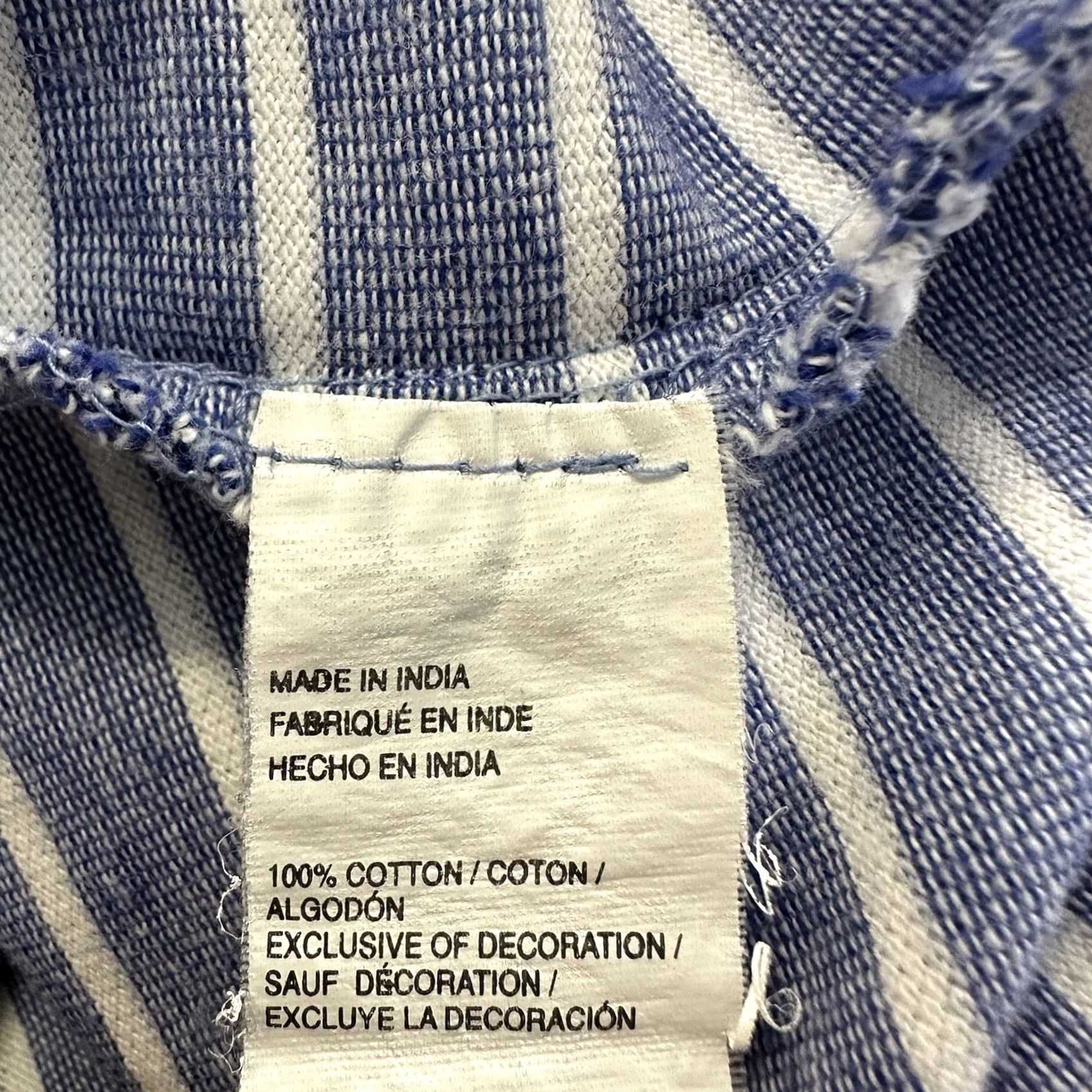 Izod VINTAGE IZOD Polo Shirt Mens XL Short Sleeve Striped Blue White Golf Casual Cotton Shirt XL Mens Blue Striped Golf 90s Mens Size US XL / EU 56 / 4 - 7 Thumbnail