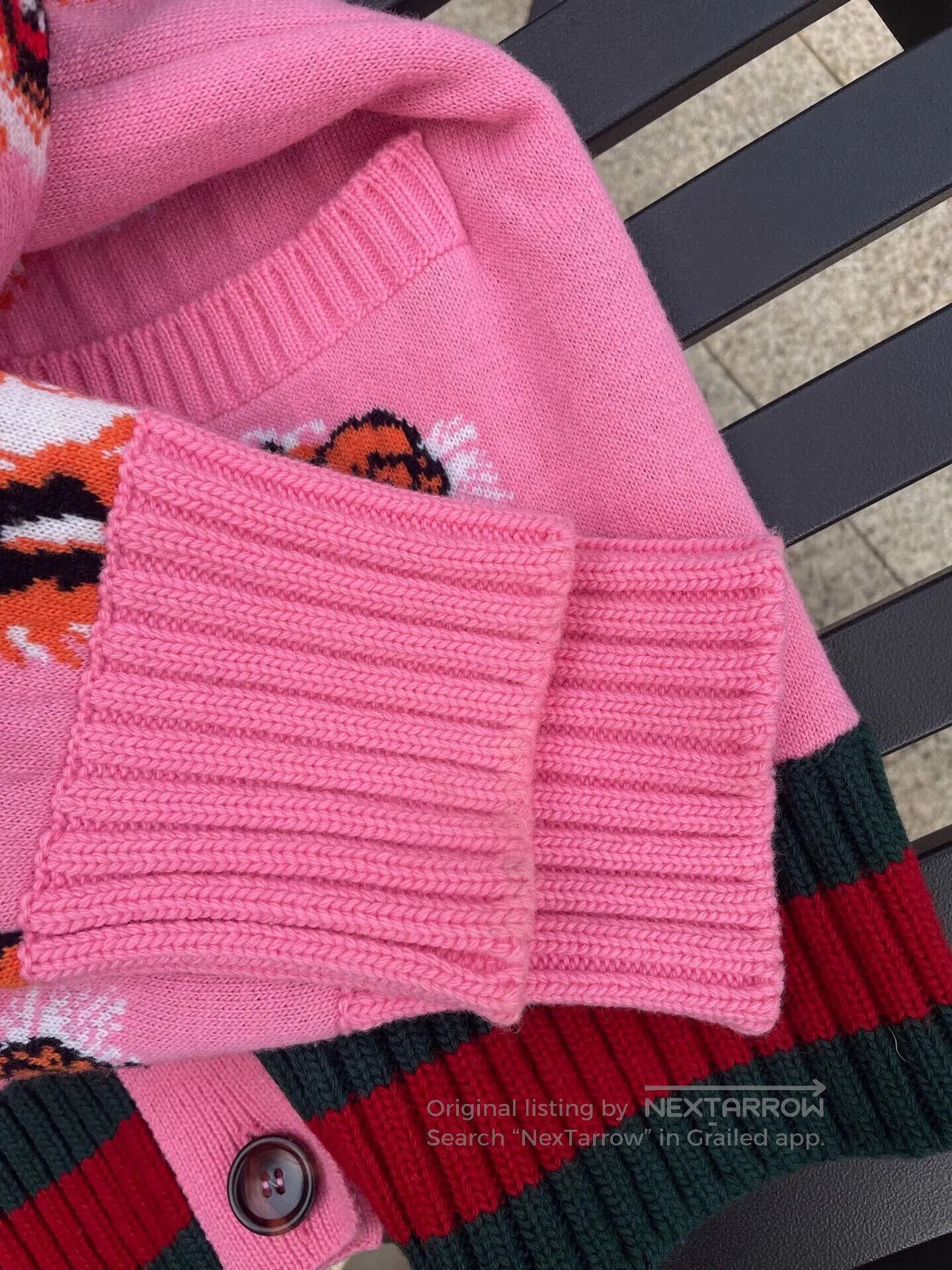 Gucci Gucci Cardigan Sweater in Striped Design. Size XS / US 0-2 / IT 36-38 - 4 Thumbnail