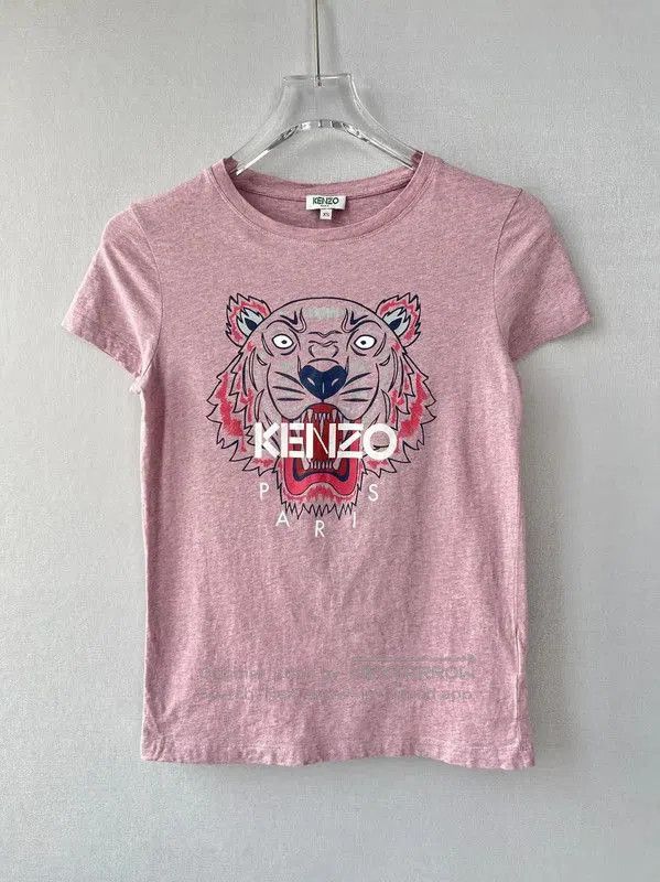 Kenzo KENZO Pink Cotton Animal Print Short Sleeve T-Shirt . Size XS / US 0-2 / IT 36-38 - 1 Thumbnail