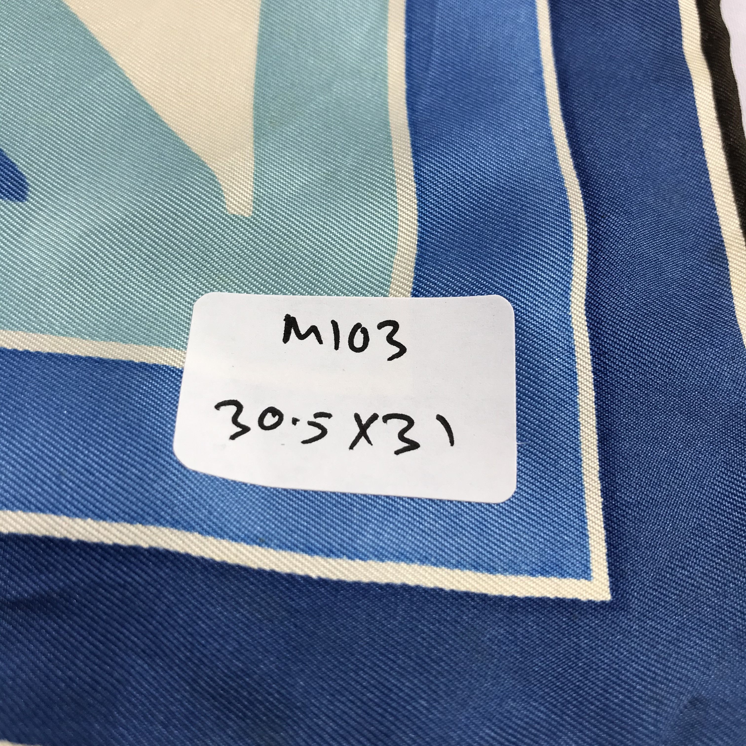 Japanese Brand Geometry Design Silk Scarf M103 Size ONE SIZE - 7 Thumbnail