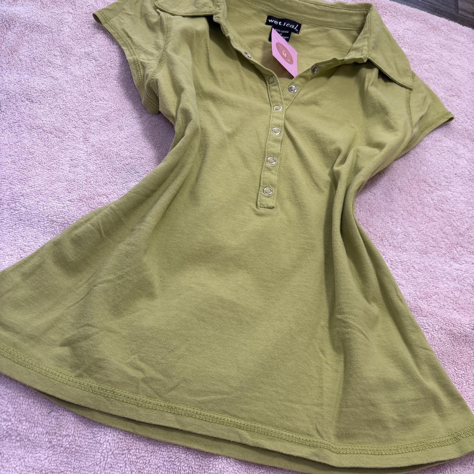 Other y2k wet seal henley blouse top Size M / US 6-8 / IT 42-44 - 3 Thumbnail