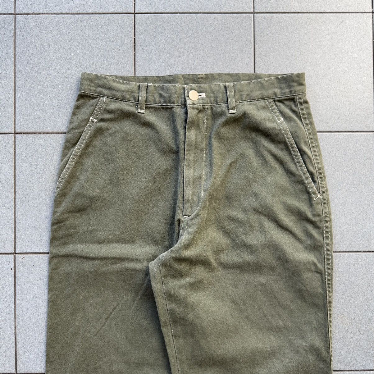 Issey Miyake Vintage 80s Issey Miyake White Stitching Military Trouser Size US 28 / EU 44 - 3 Thumbnail